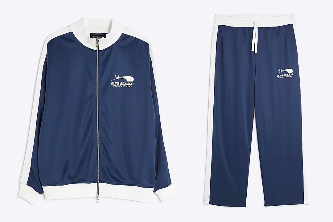 Best mens tracksuit IndyBest review River Island Aura Studios zip track top and joggers