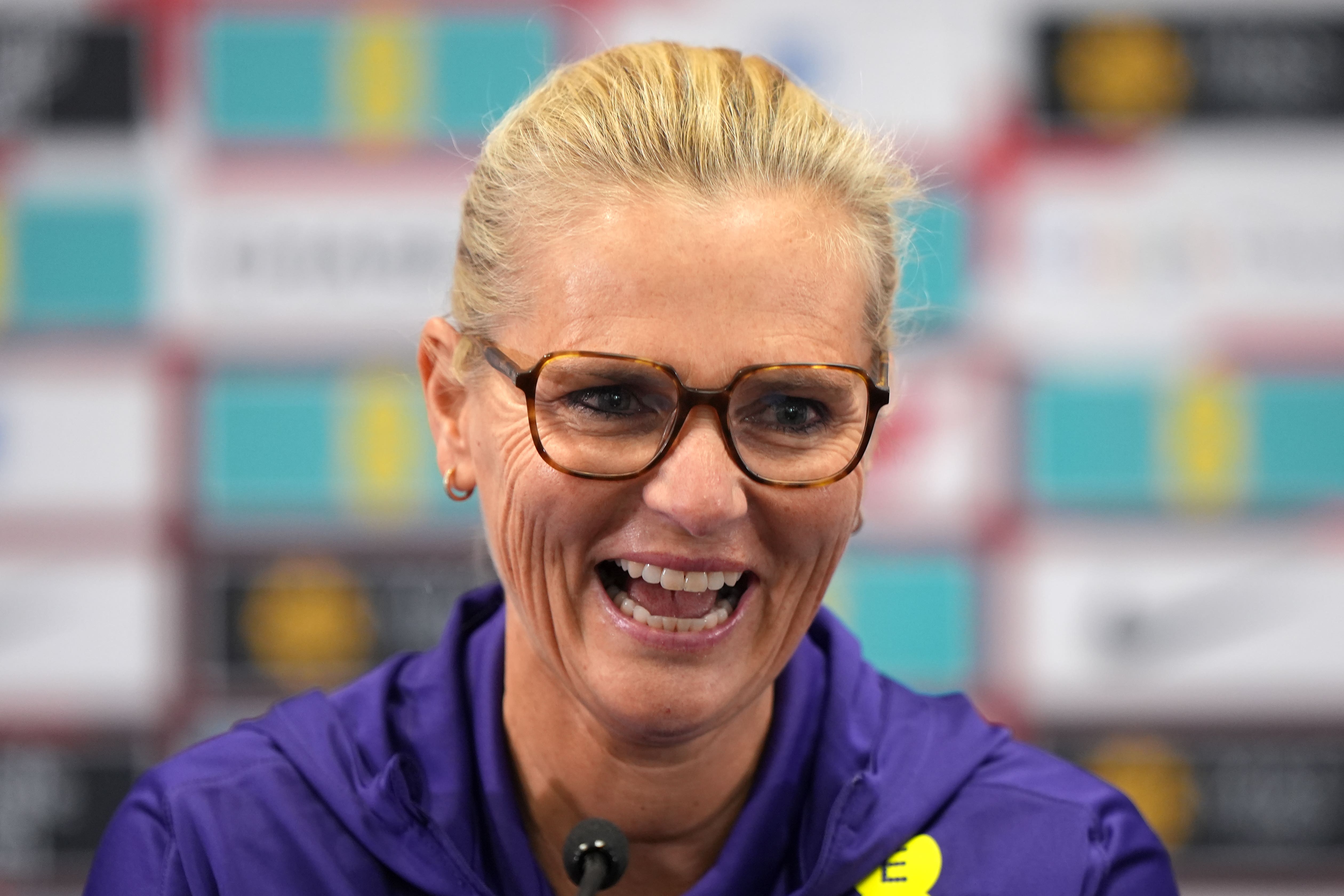 Sarina Wiegman is looking ahead to the challenge of Brazil (Joe Giddens/PA)