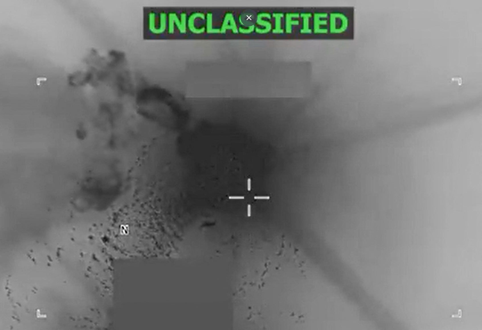 This screen grab from a video posted by Hegseth on his X account on October 24, 2025, shows what Hegseth says is US military forces conducting a strike on a vessel in the Caribbean Sea