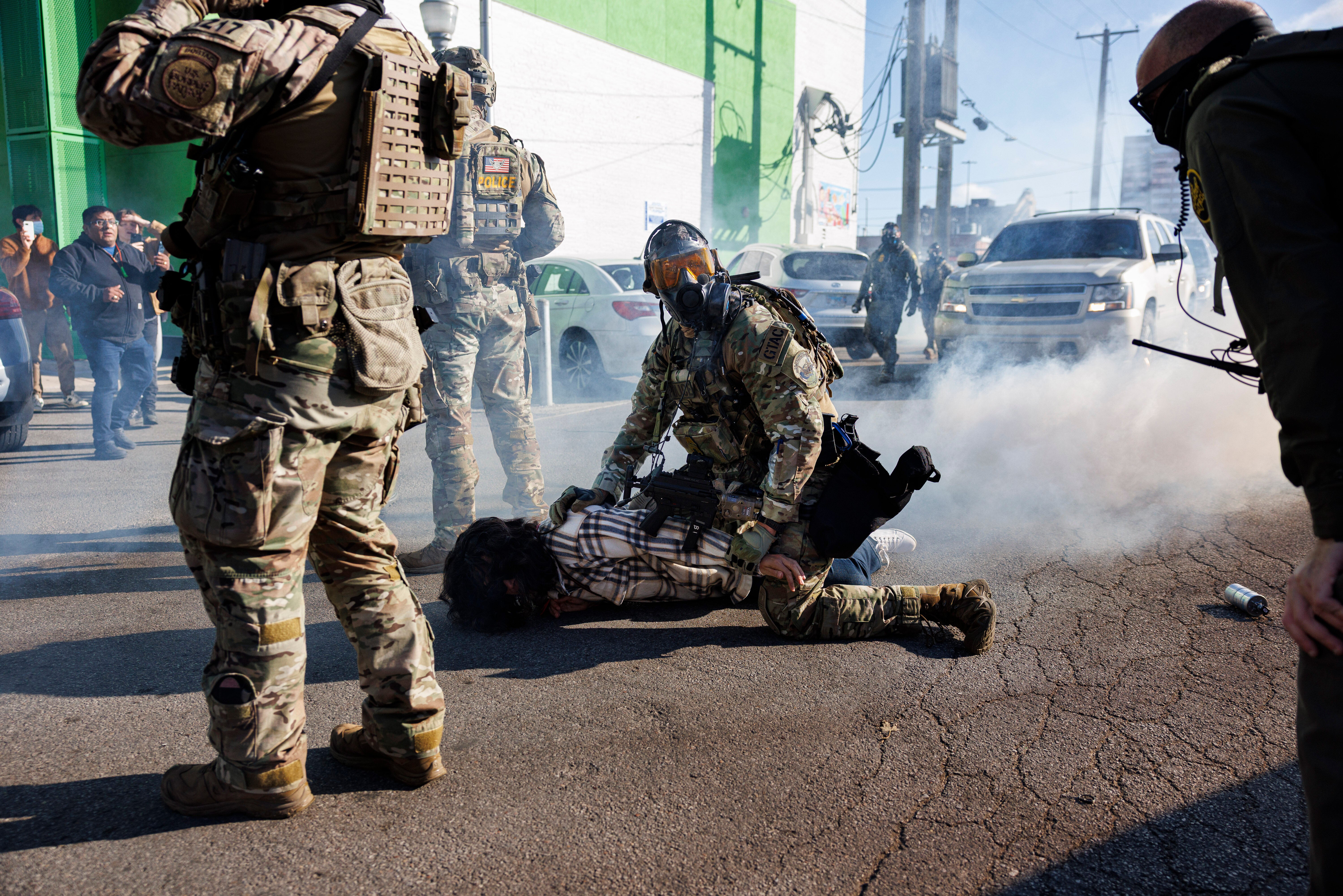 Federal agents ‘assaulted’ teenagers during a second day of protests in the Little Village neighborhood of Chicago, according to city officials and protesters