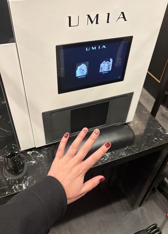 <p>Lara Owen tried the world’s first ‘AI manicure machine’ </p>