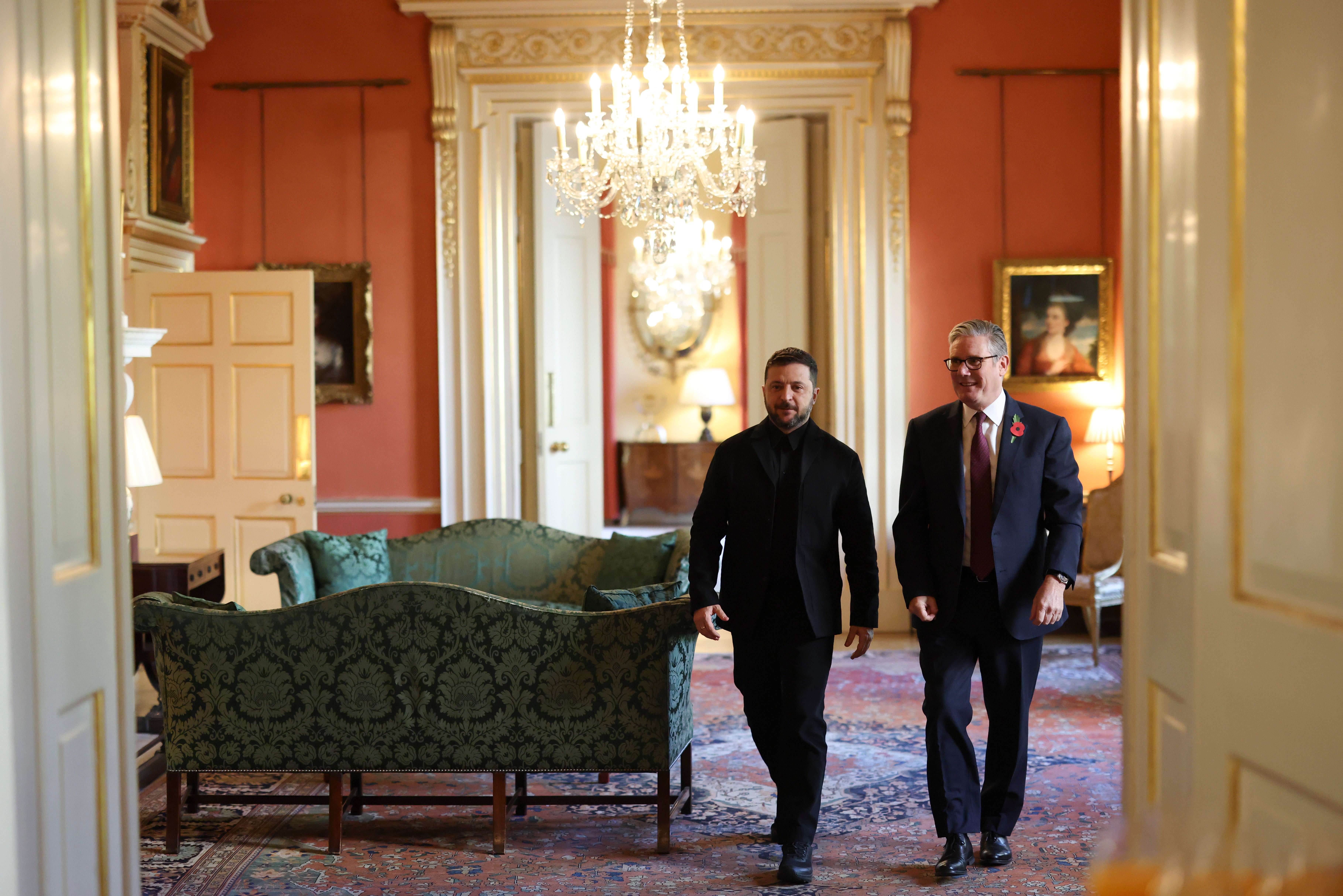 Starmer and Zelensky pictured in No 10 Downing Street
