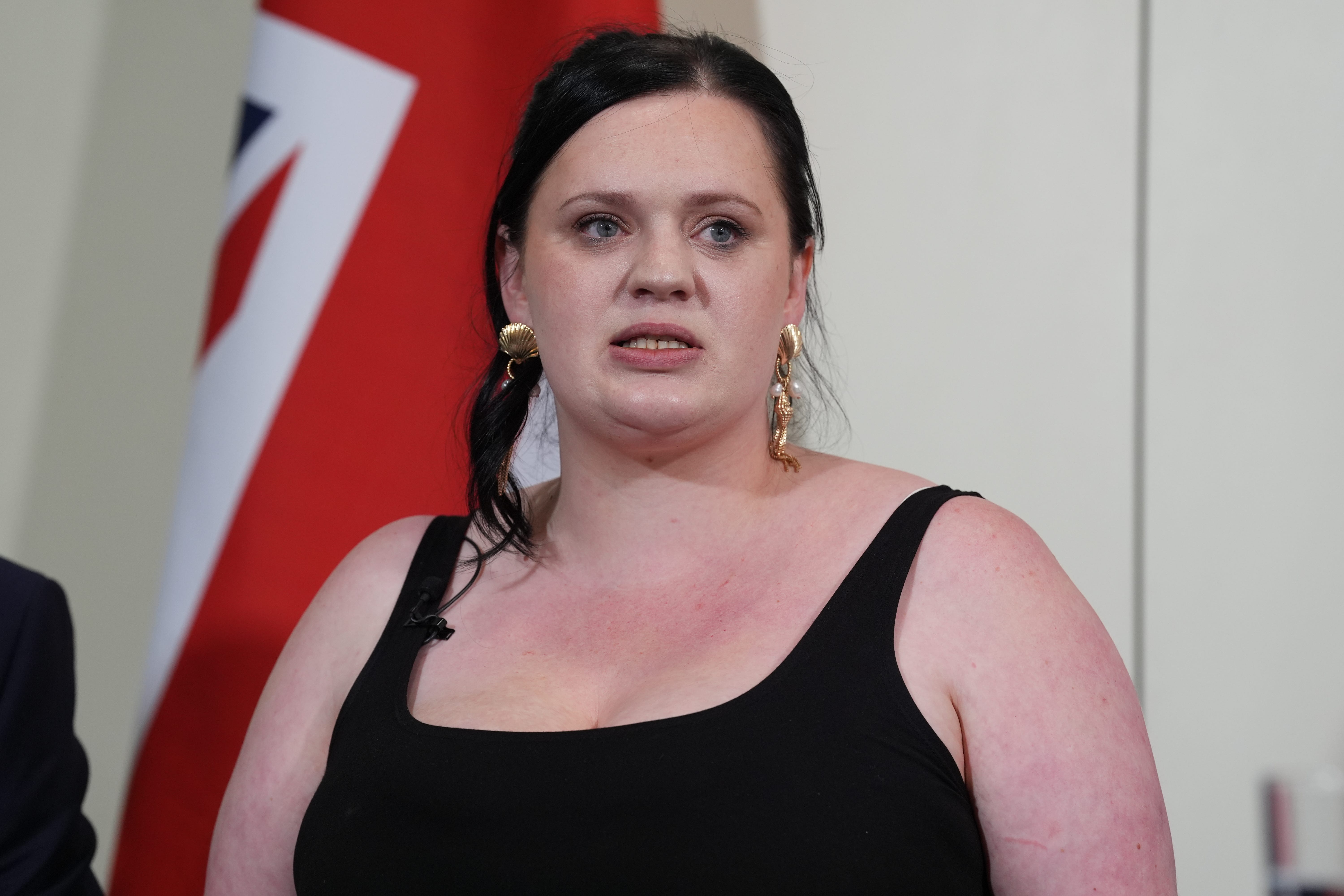 Fiona Goddard said she had been ‘abused and smeared online’ after Jess Phillips denied claims the government was seeking to water down the grooming gangs inquiry (Lucy North/PA)