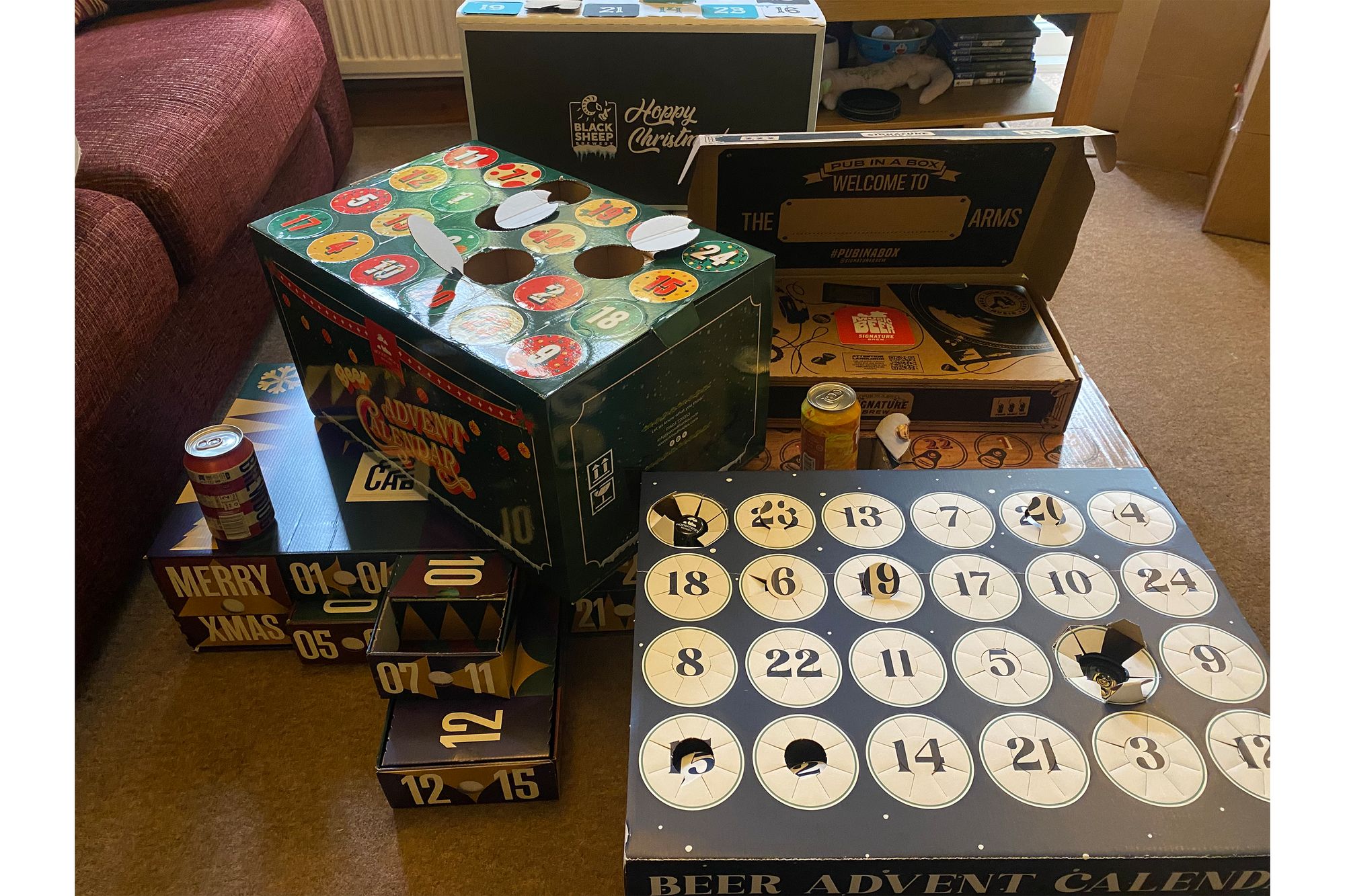 I looked for beer advent calendars that had a good variety of brews