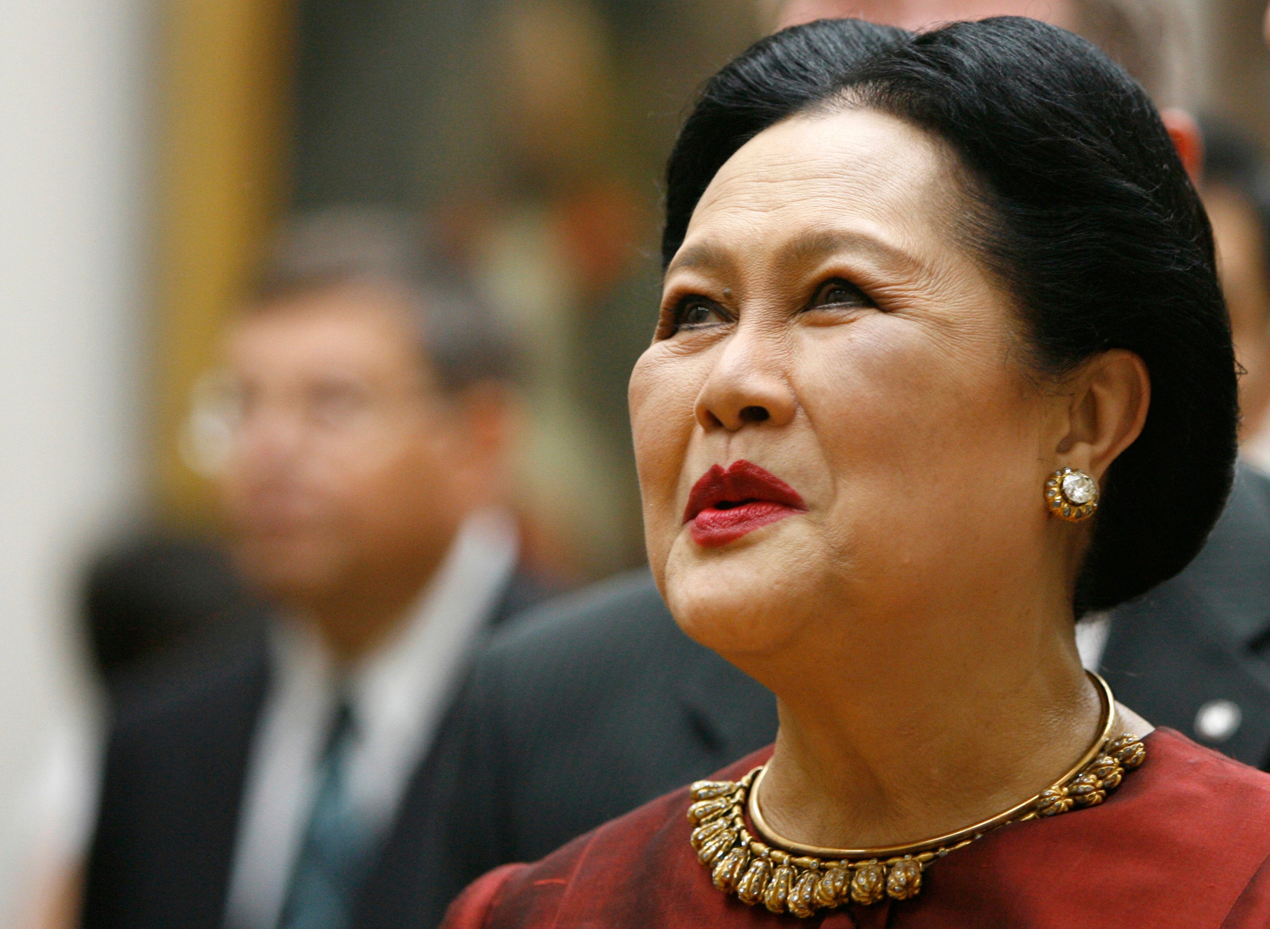 File. Thailand’s Queen Sirikit tours the State Tretyakov Gallery in Moscow, 4 July 2007