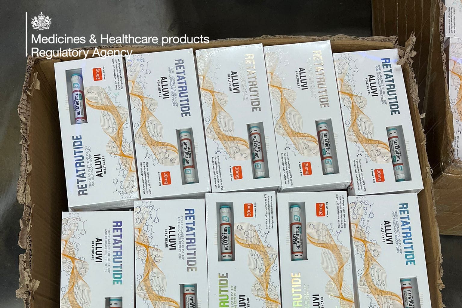 The officers also found ‘sophisticated packaging and manufacturing equipment’ (MHRA/PA)