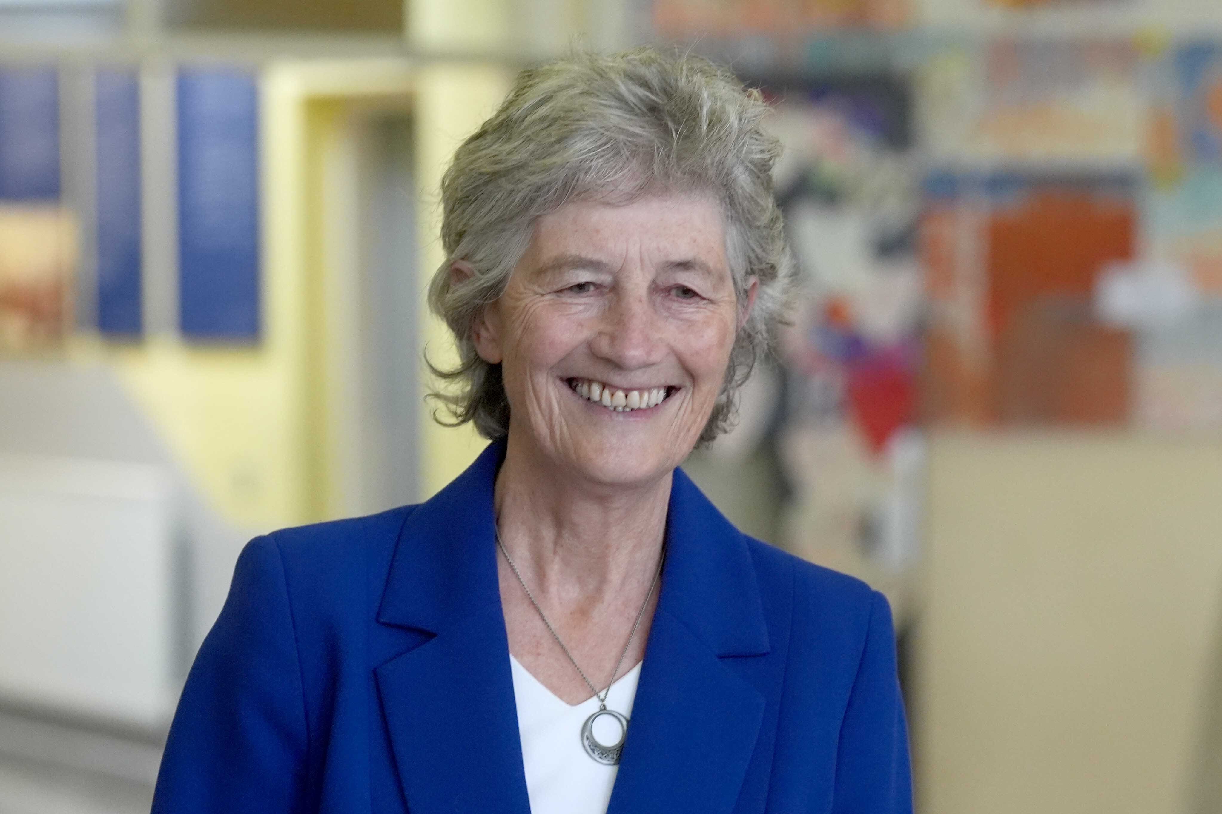 Independent candidate Catherine Connolly arrives at Claddagh National School in Galway city, Co Galway, to cast her vote in the election for the next Irish president (Brian Lawless/PA)