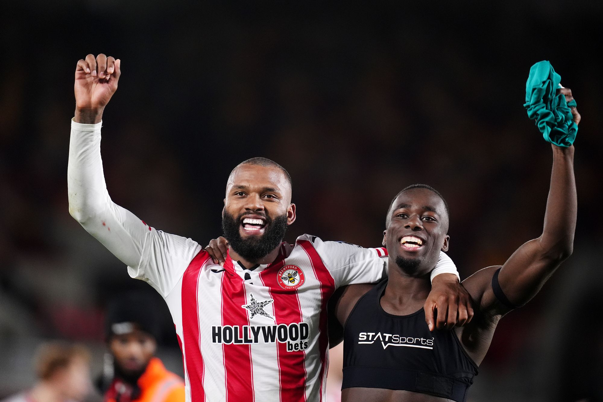 Brentford’s Igor Thiago (left) and Michael Kayode led the way for the impressive hosts