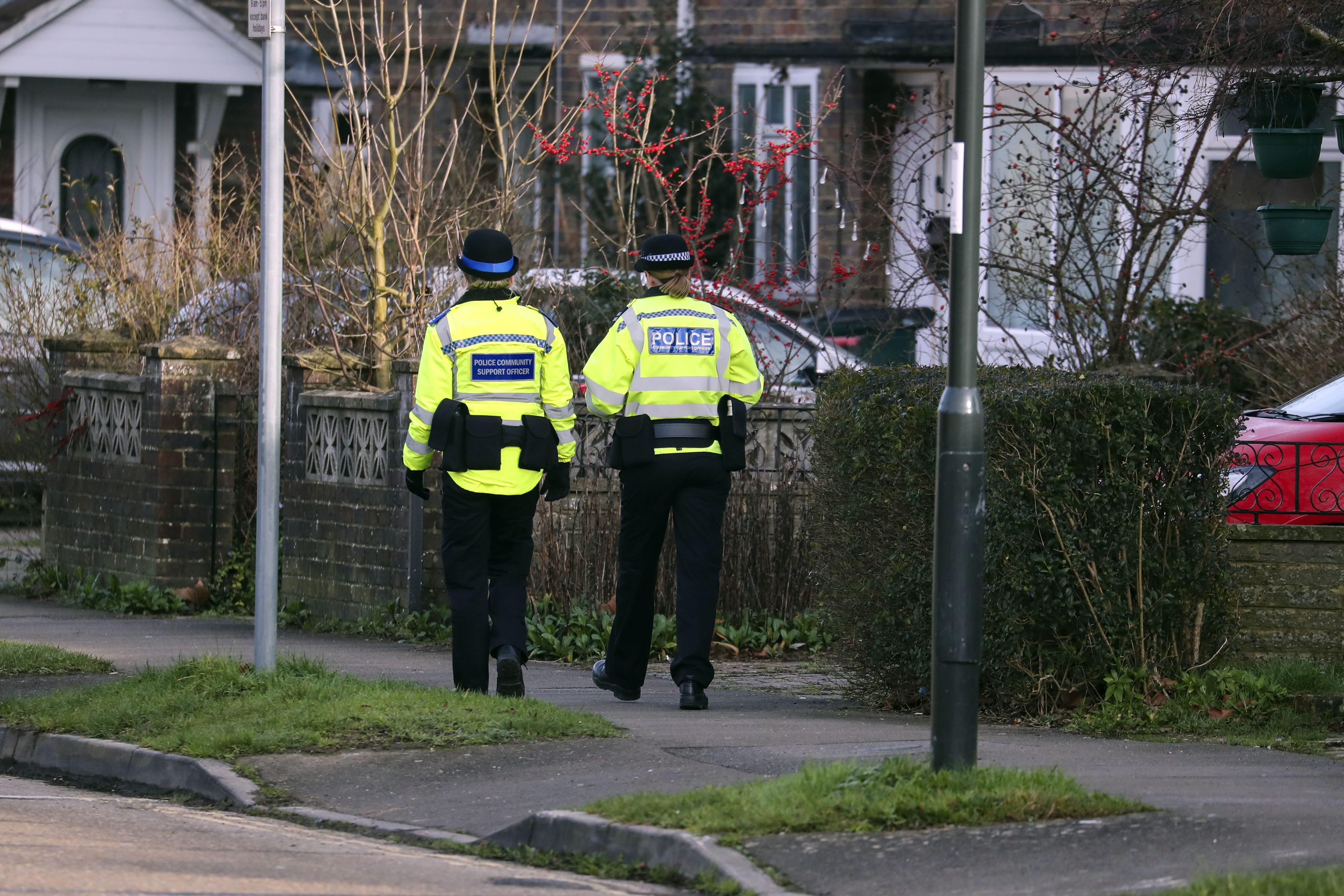 The Conservatives have promised to recruit 10,000 new police officers and treble the use of stop and search powers (Steve Parsons/PA)