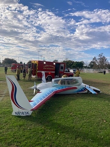 Harrison, who is in her 40s, didn’t hear the home-built two-seater aircraft approaching the field, her sister Brittany McFall said