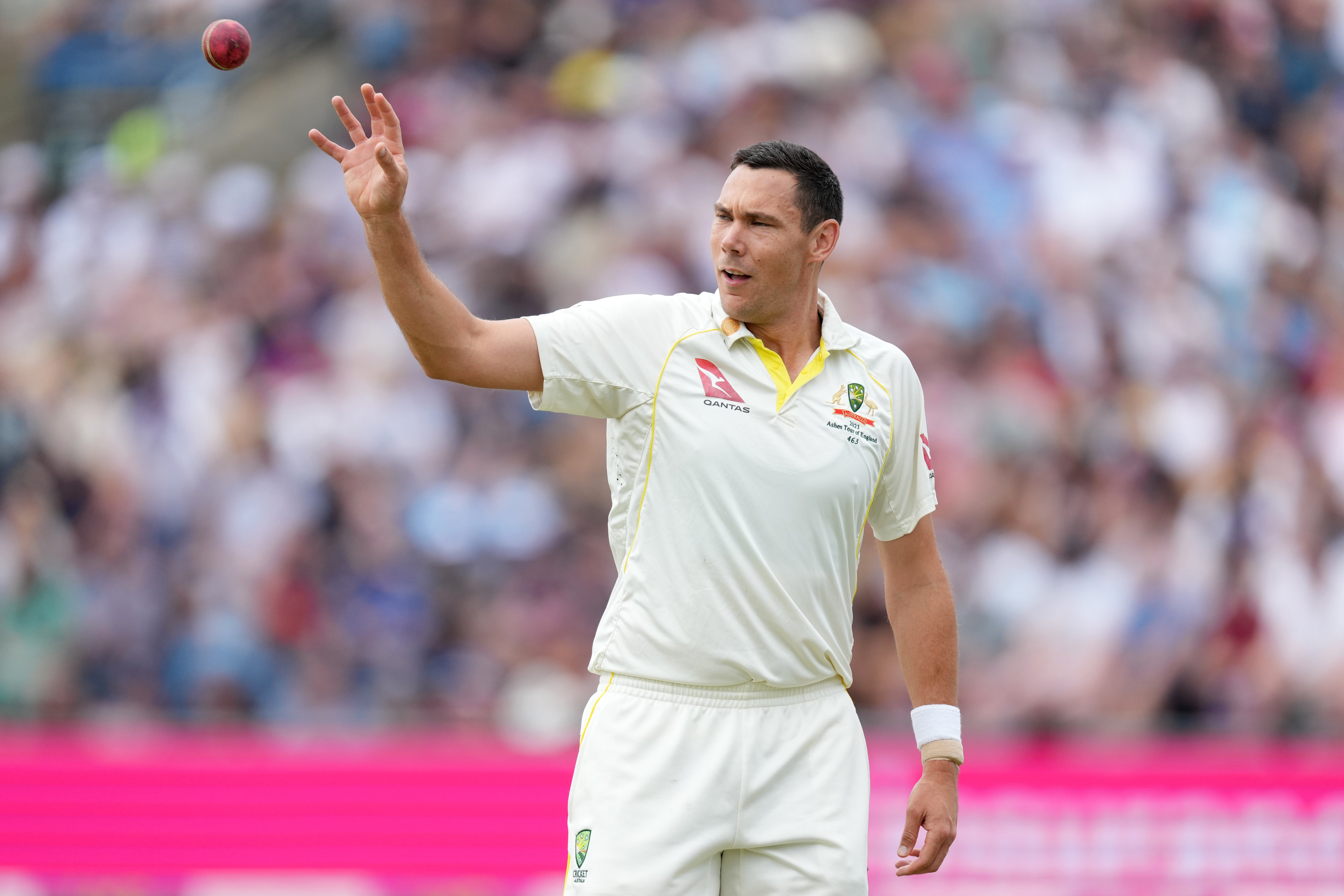 Scott Boland is likely to join Mitchell Starc and Josh Hazlewood in Australia’s seam attack in Perth