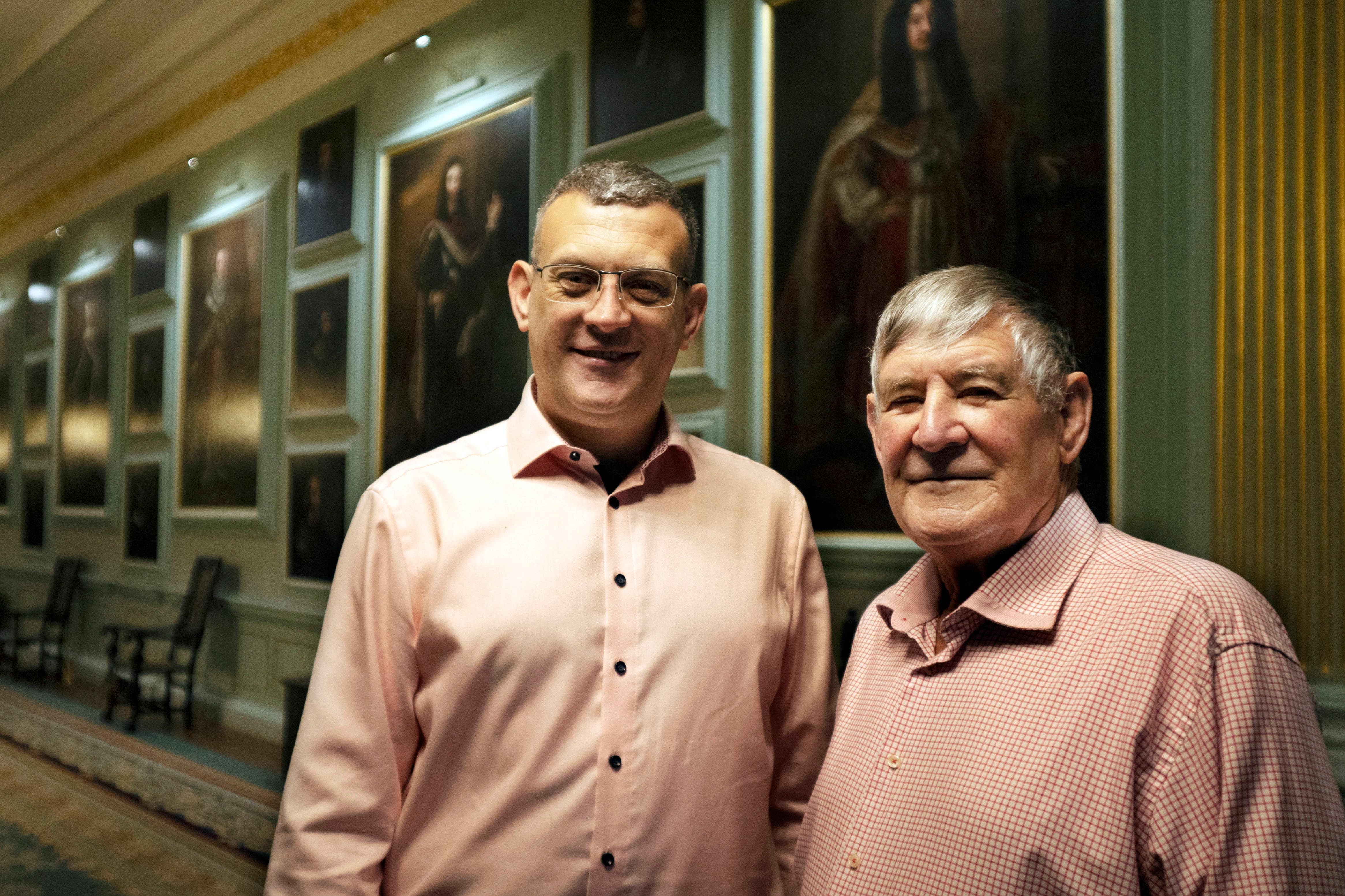 Pierre and Pieter de Wet, standing in the Palace of Holyroodhouse (David Cheskin/PA)