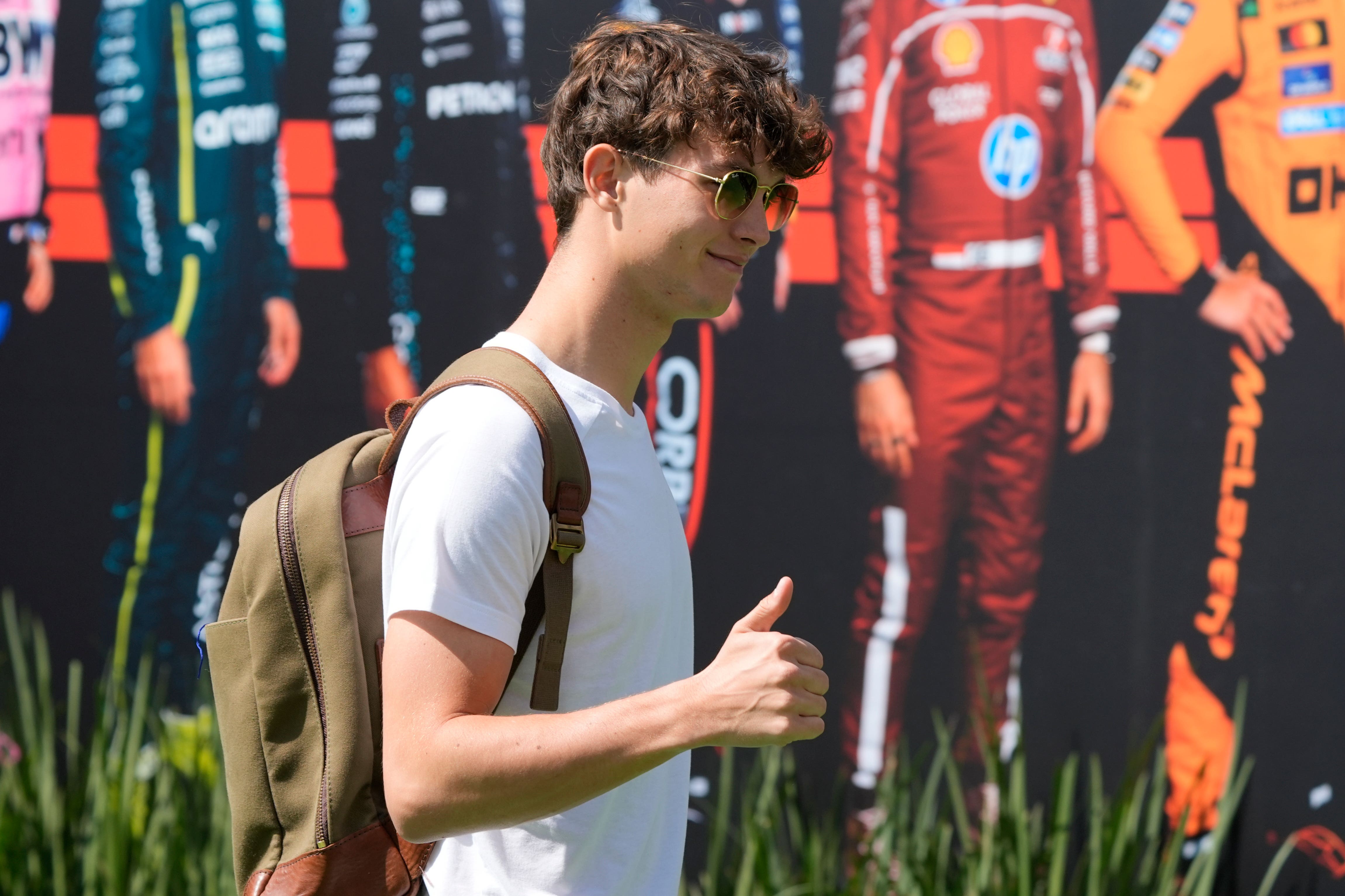 Ollie Bearman clinched a career-best fourth at the Mexican Grand Prix (AP Photo/Fernando Llano)