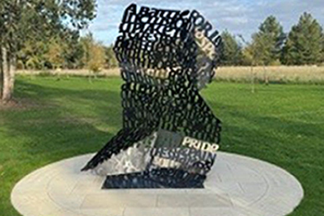 The LGBT armed forces memorial at the National Memorial Arboretum in Staffordshire
