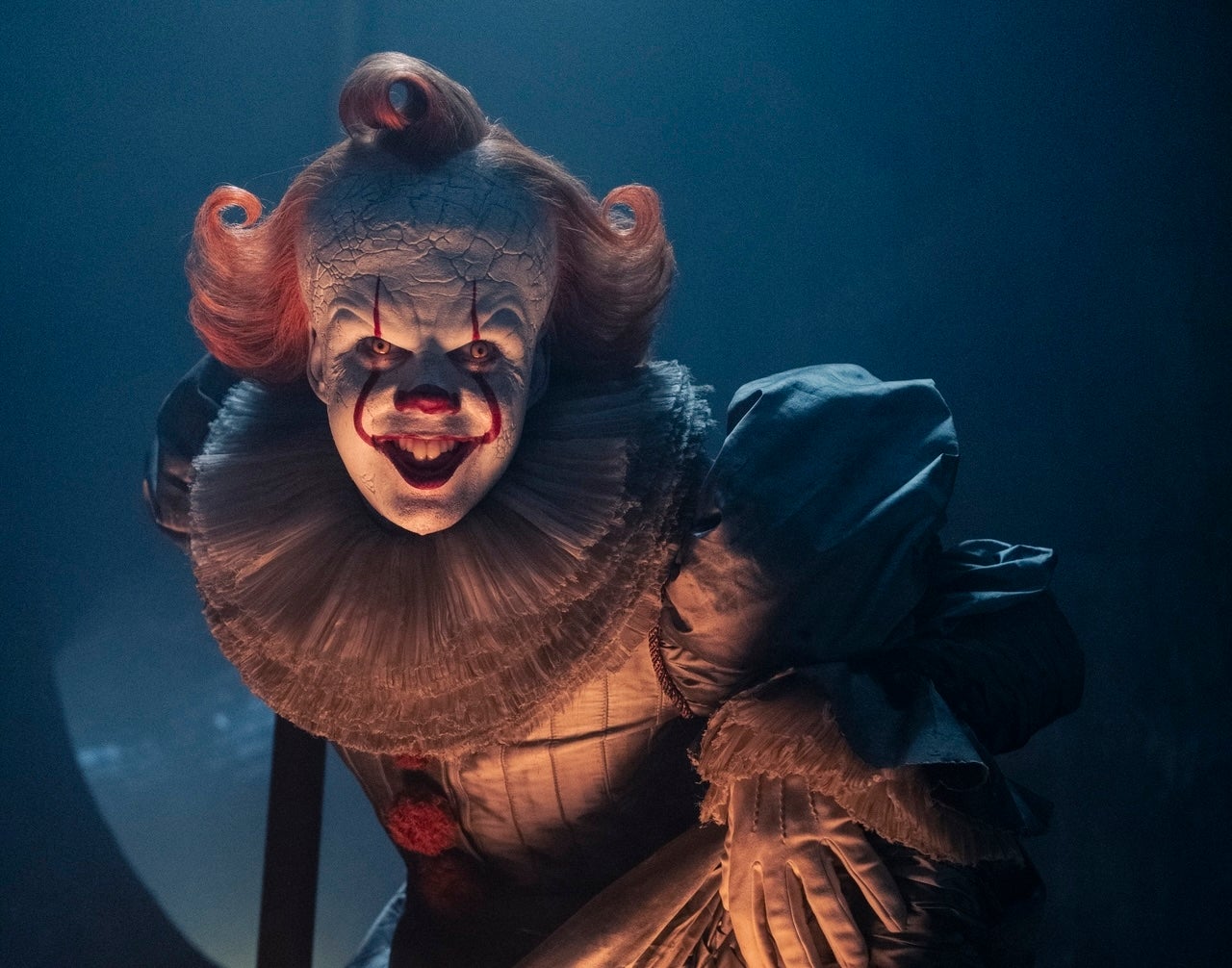 Bill Skarsgård plays the evil Pennywise in 'It: Welcome to Derry'