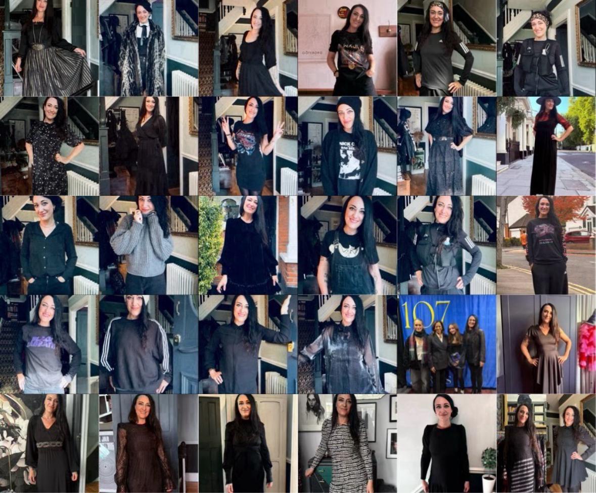 Victoria Richards only wore black in October