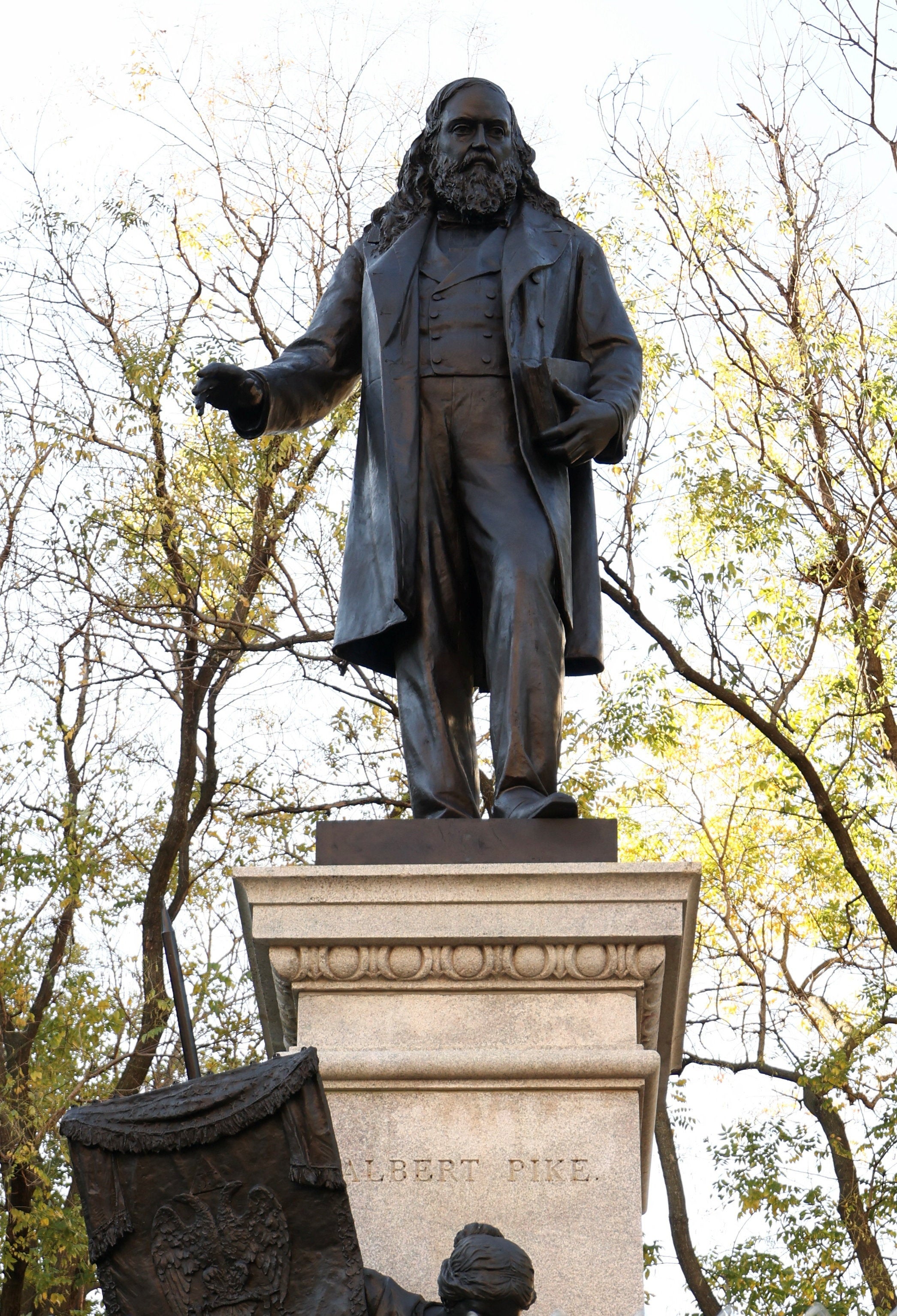 Even though Pike served in the Confederate military, he was best known as a senior leader of the Freemasons