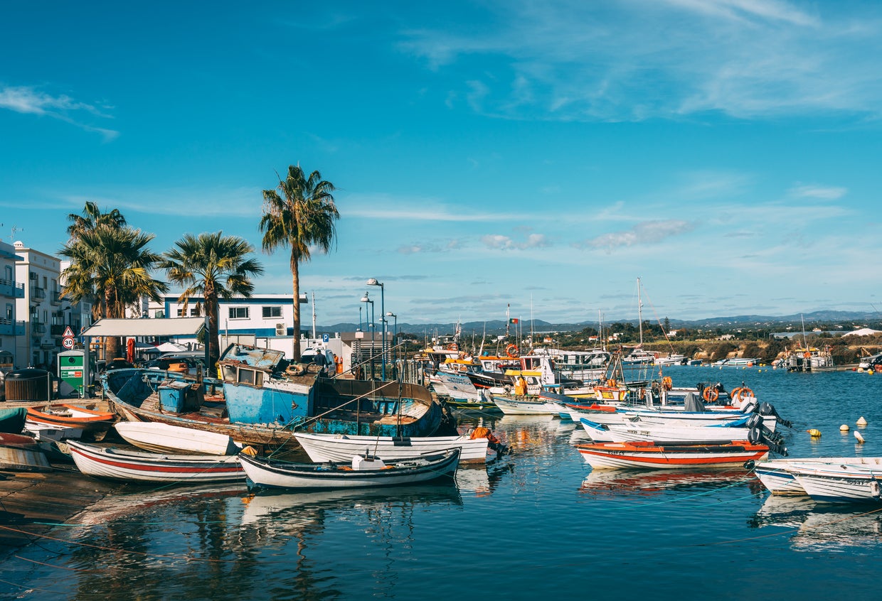 Fishing boats dot the harbours of Fuseta
