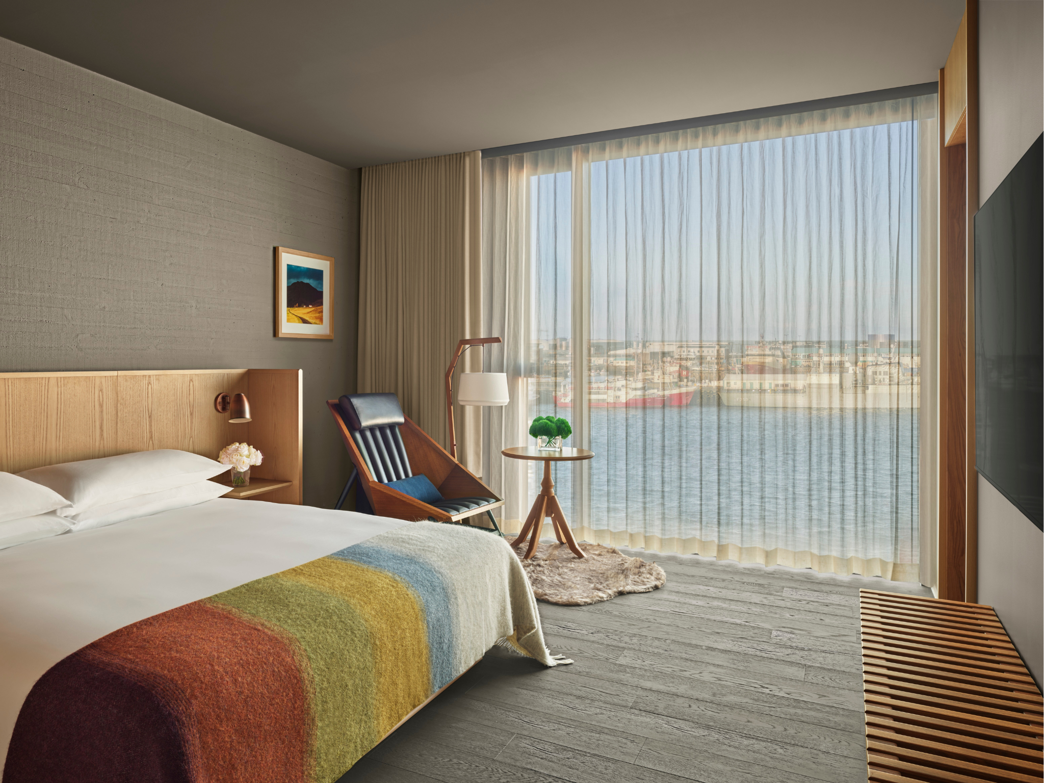 The rooms are comfortable with sleek design