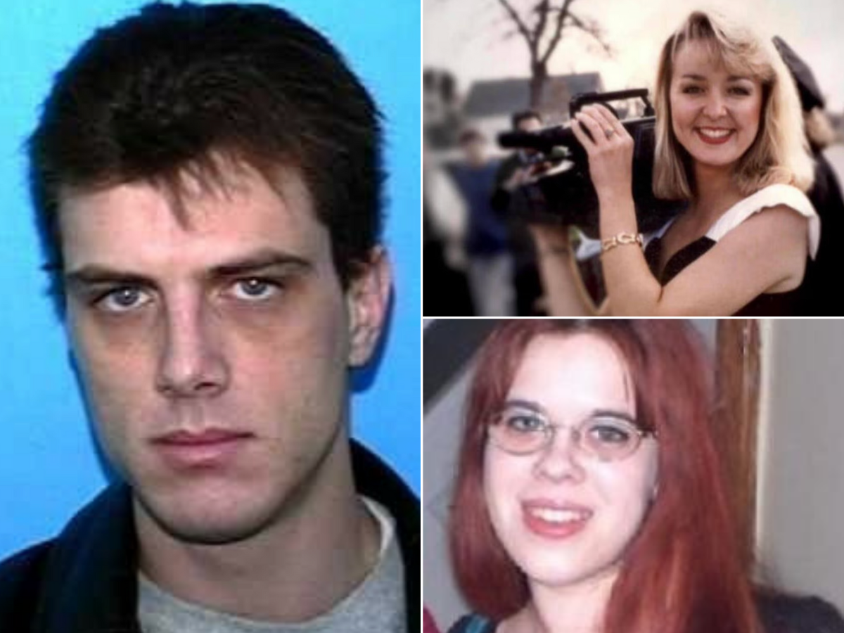 Christopher Revak (left), a person of interest in the disappearance of Jodi Huisentruit (top right), is responsible for the 2006 murder of Deidre Harm (bottom right), police say