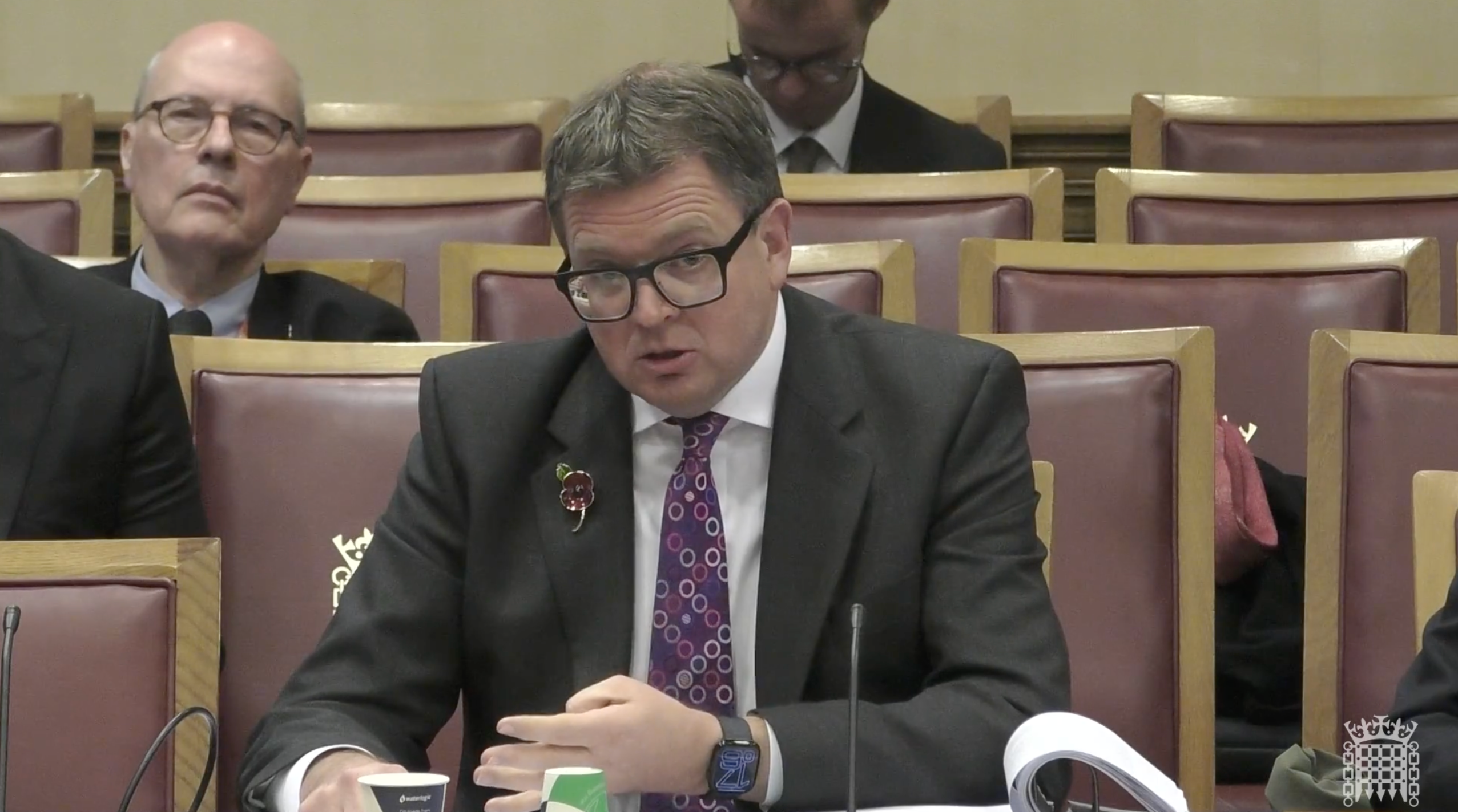 Tom Little KC speaking to MPs on Monday