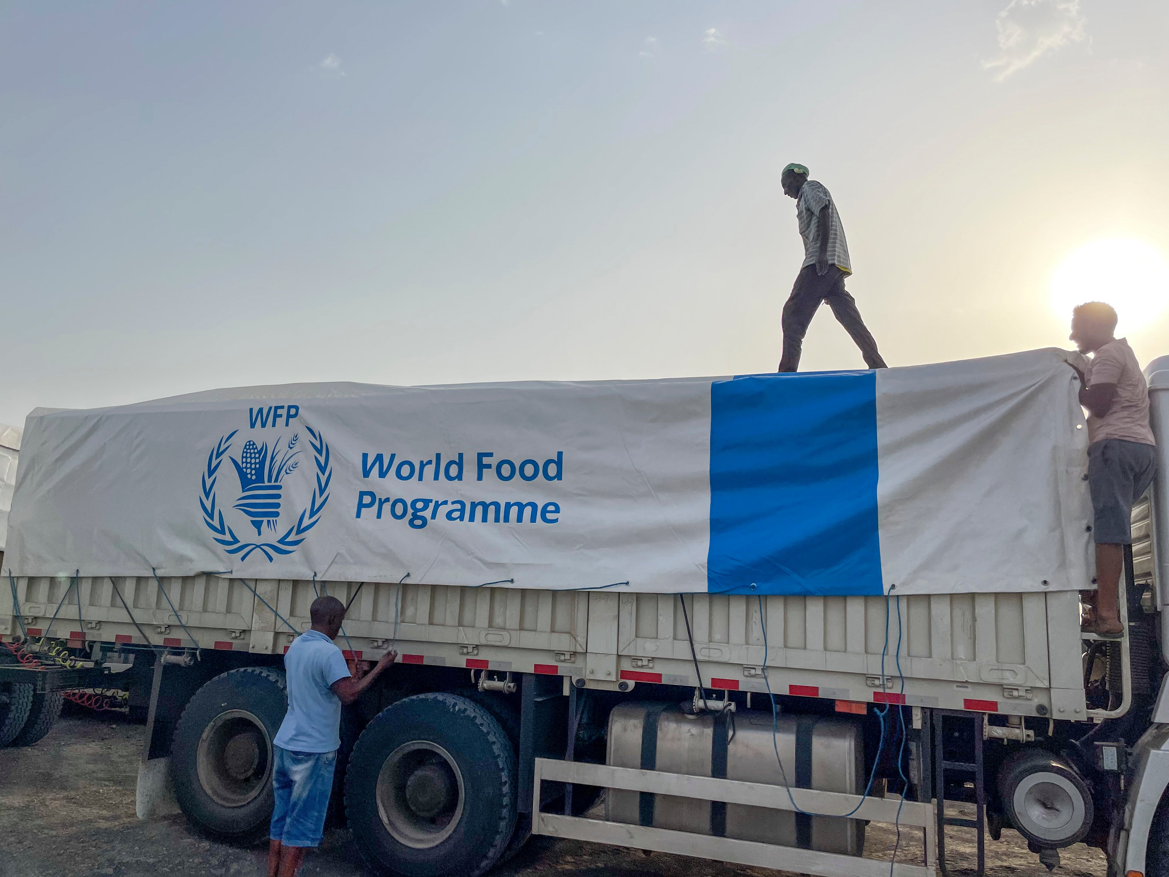 <p>A World Food Programme Truck in the Afar Region of Ethiopia - part of a fleet of more than 500 trucks that helps to keep the country of 130 million people fed</p>