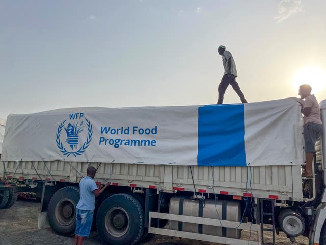 <p>A World Food Programme Truck in the Afar Region of Ethiopia - part of a fleet of more than 500 trucks that helps to keep the country of 130 million people fed</p>