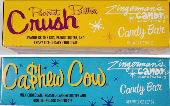 Zingerman's is recalling its Peanut Butter Crush Bars and Cashew Cow Bars