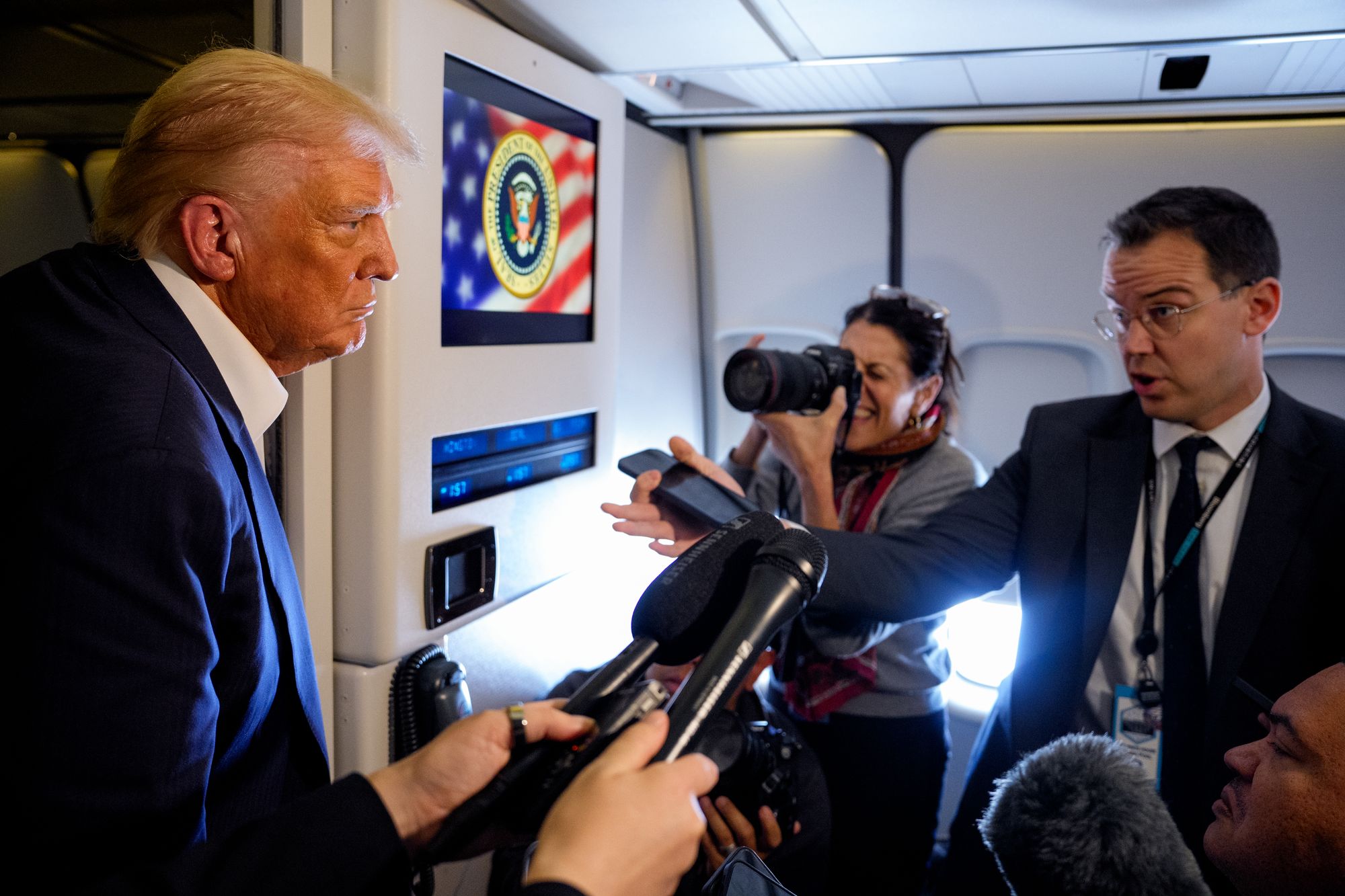 Trump told reporters on Air Force One that he had an MRI scan at Walter Reid earlier this month