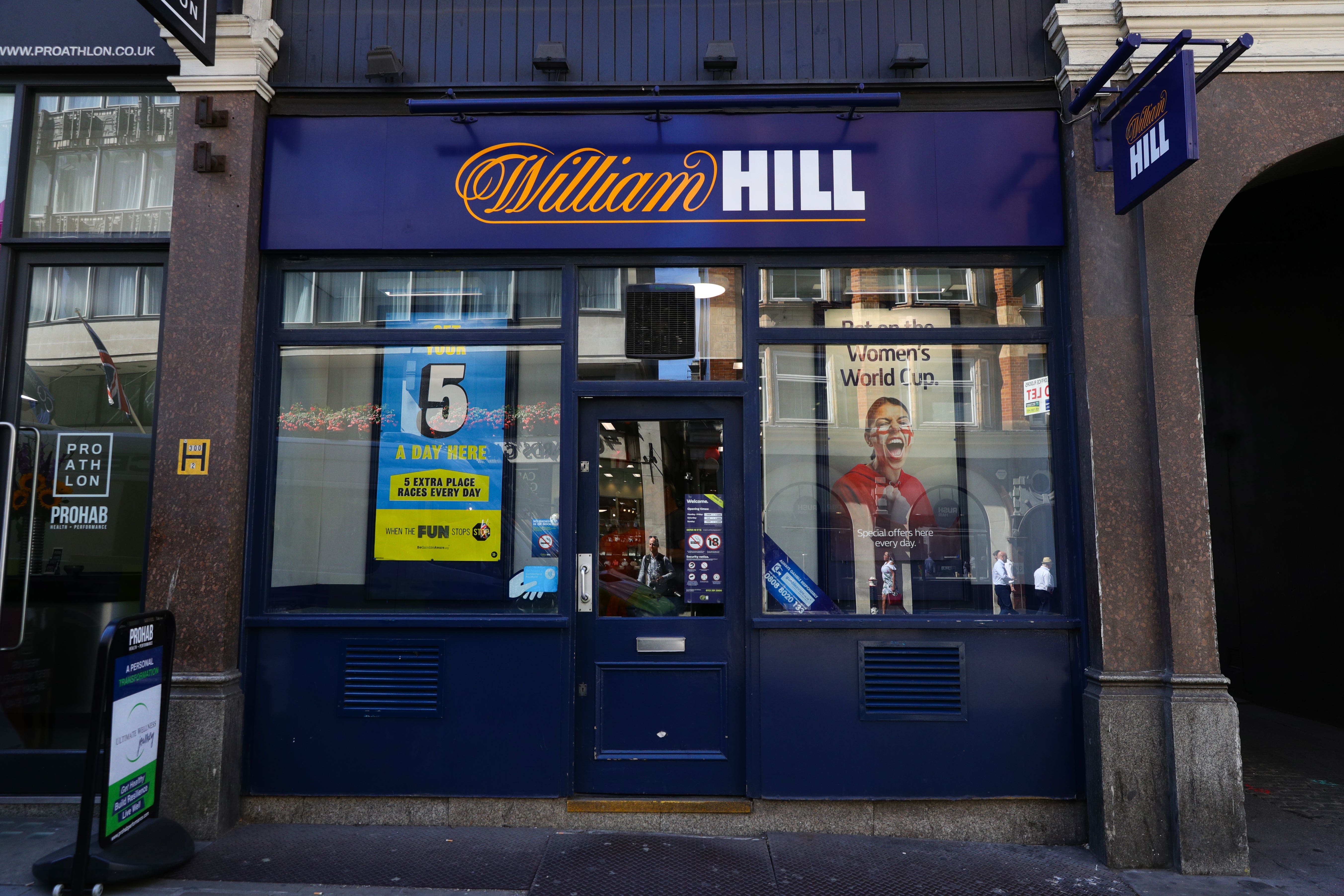 A branch of William Hill, Ludgate Hill, in central London (Aaron Chown/PA)