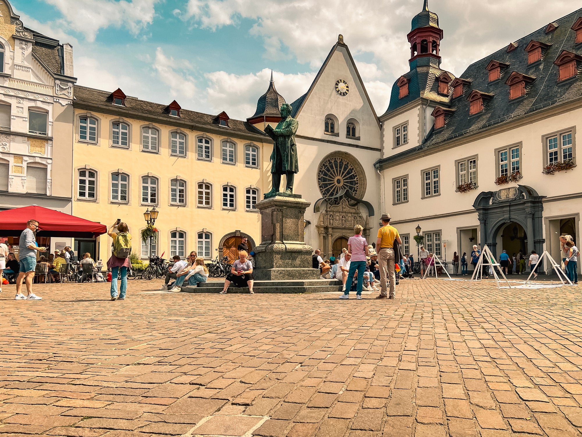 Restaurants in the town square offer wholesome, traditional dishes