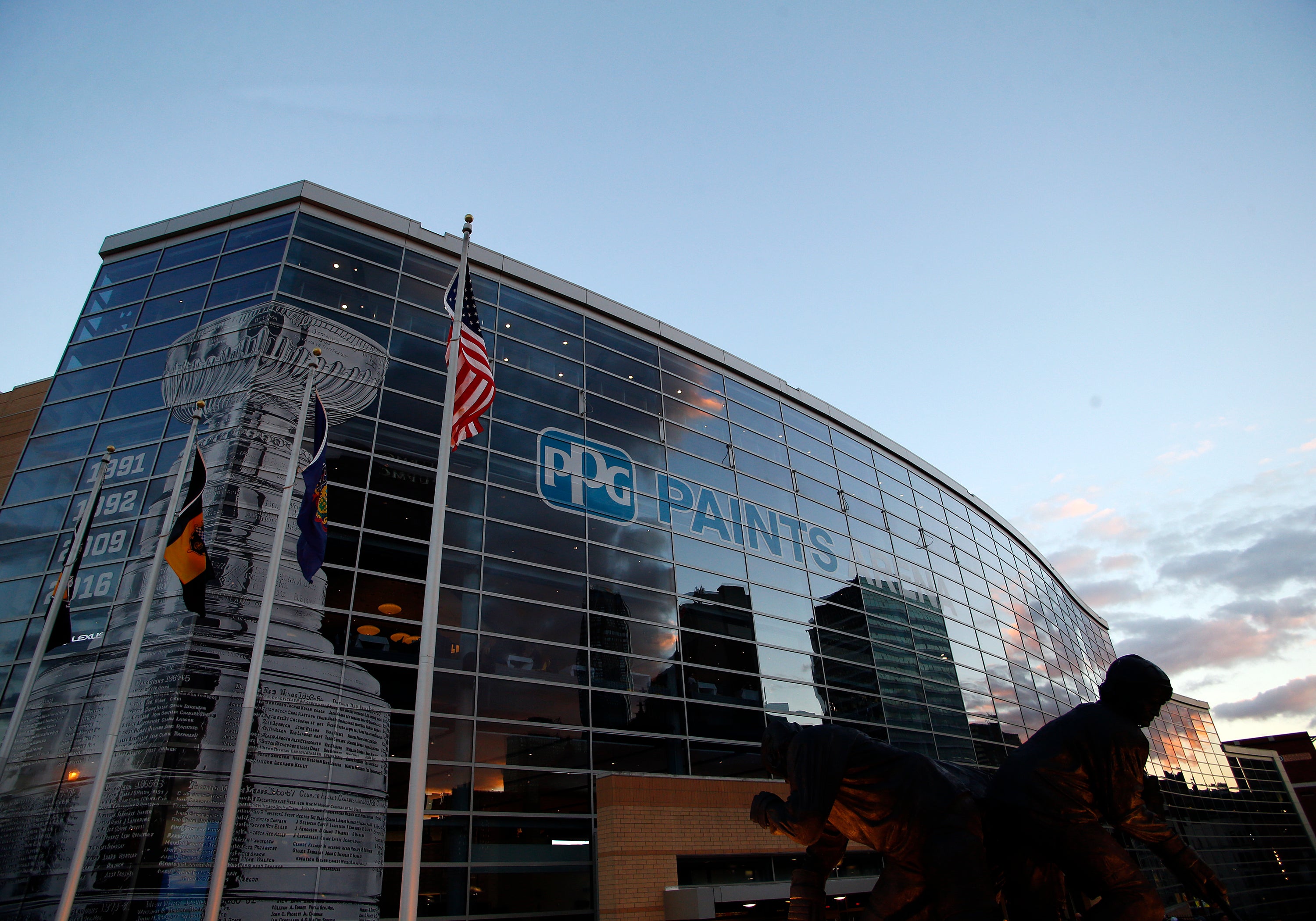 It is the third time someone has fallen from a great height at a major sporting event in Pittsburgh this year