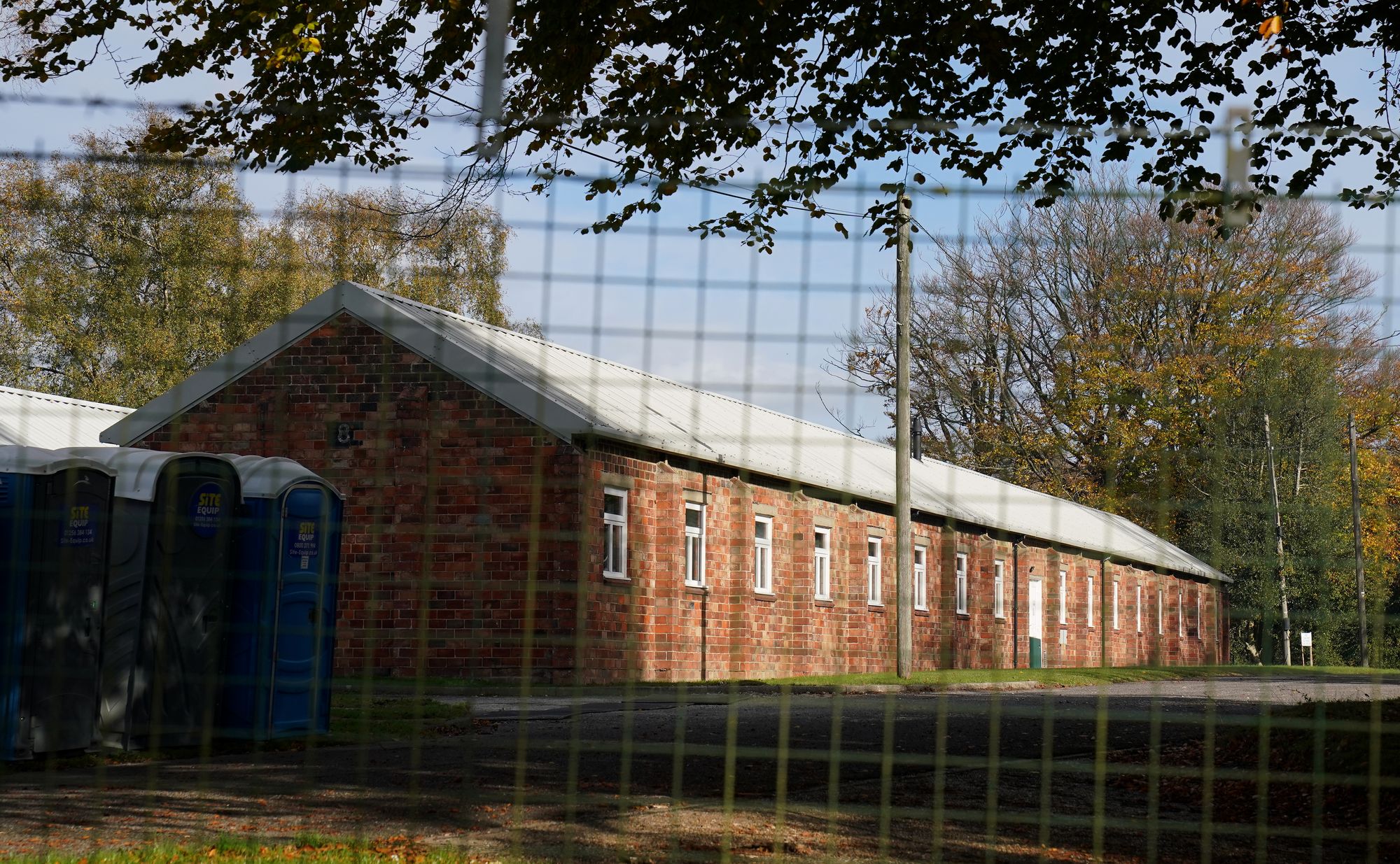Crowborough Training Camp in East Sussex, one of two barracks which will be used to house asylum seekers temporarily