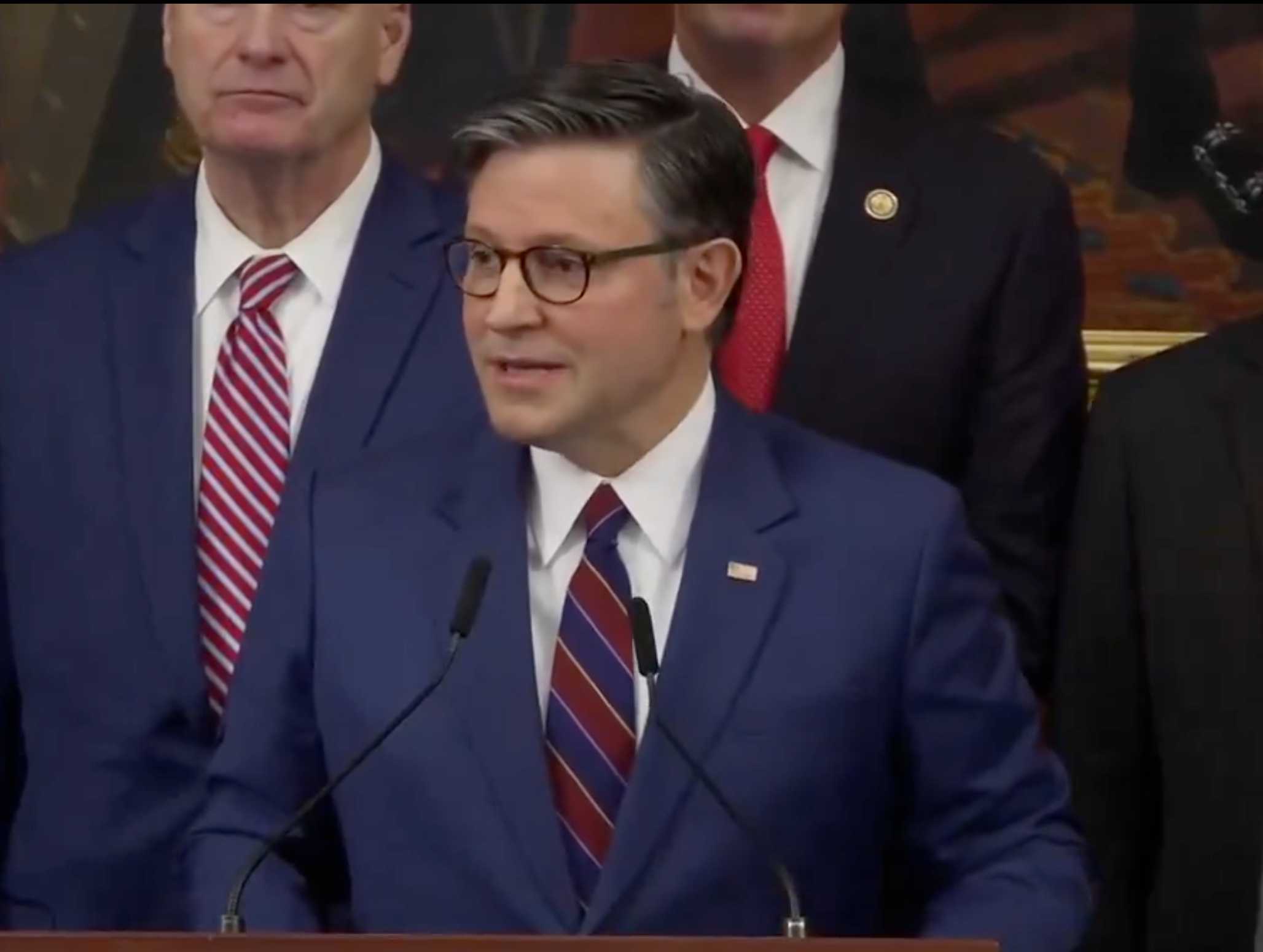 House Speaker Mike Johnson said he doesn’t ‘see a path’ for President Donald Trump to run for a third term as president, despite Trump’s continual flirtation with the idea.