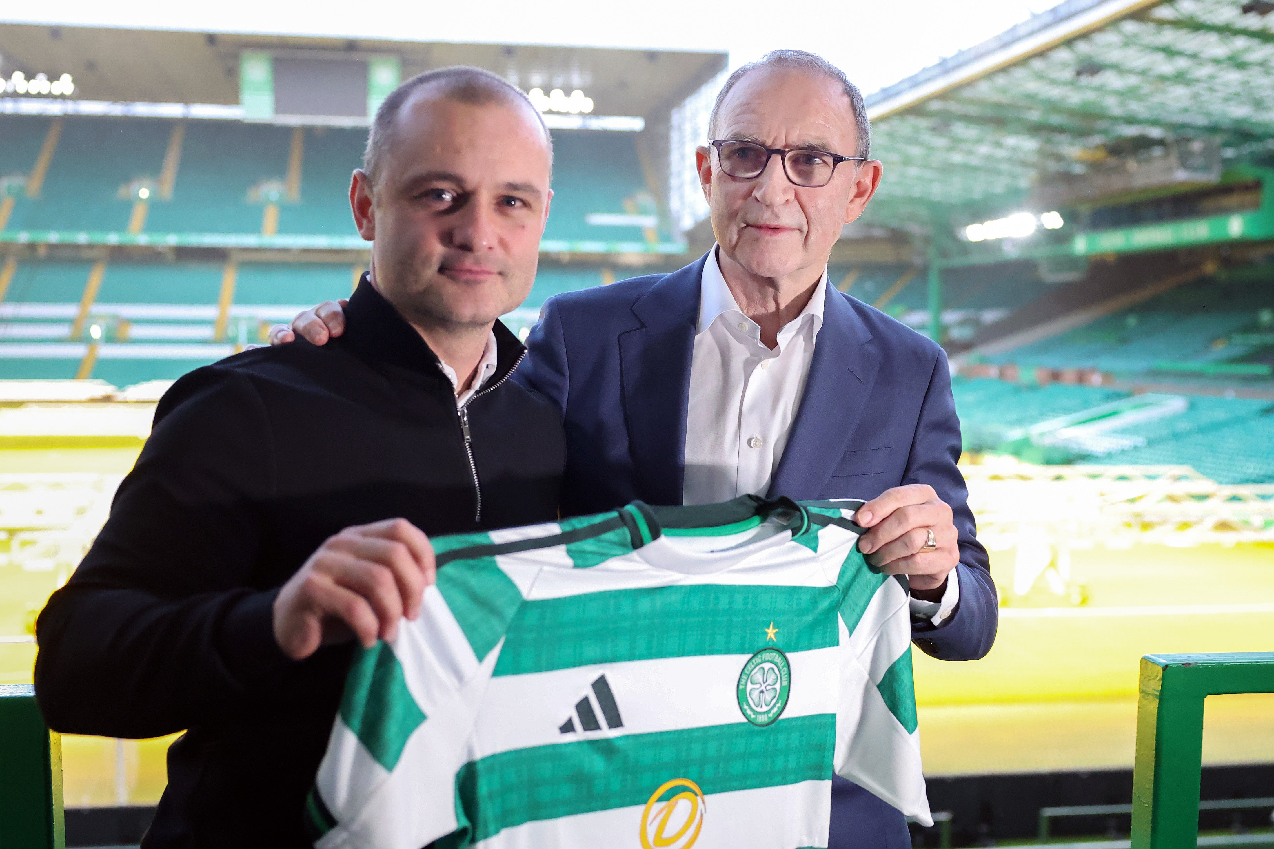 O’Neill joins Celtic alongside former player Shaun Maloney (left)