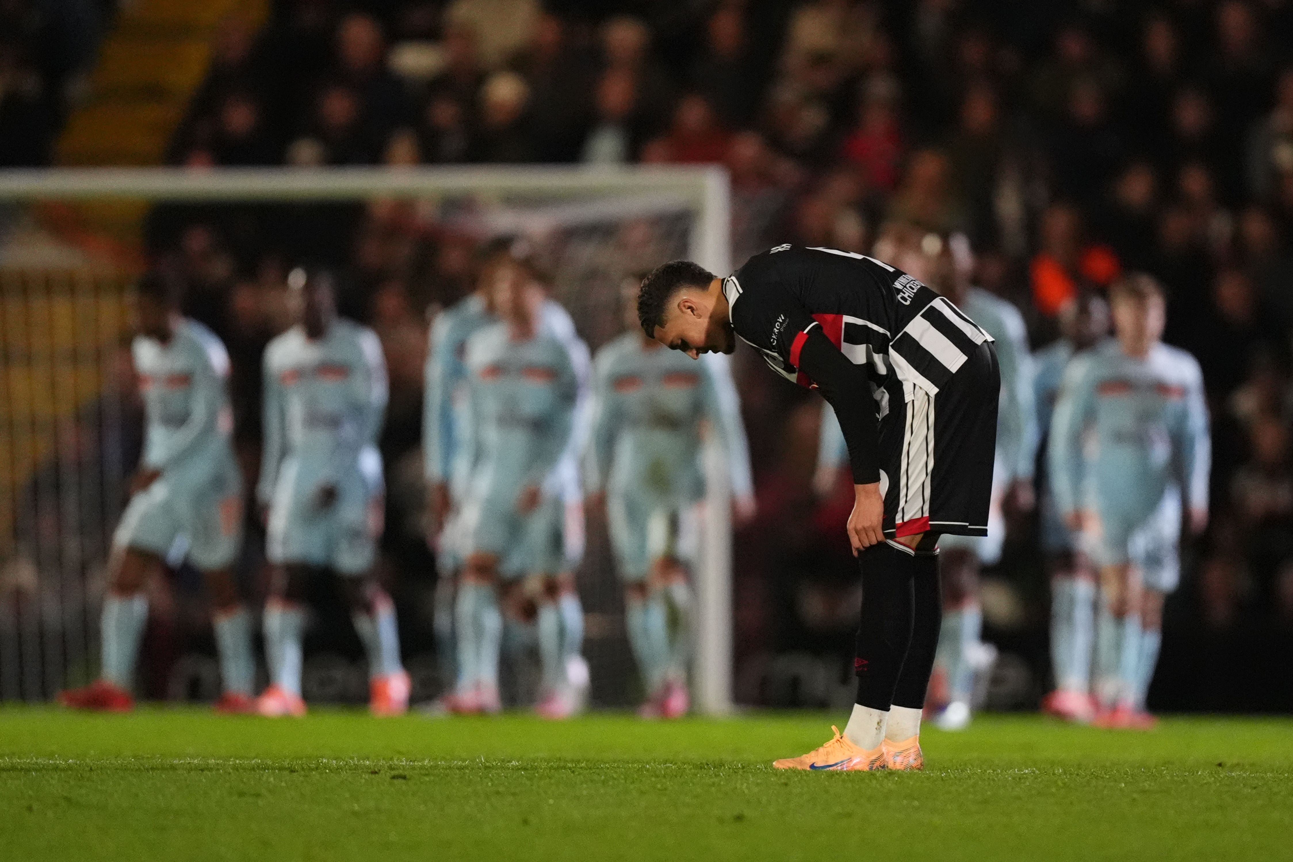 <p>Grimsby suffered a 5-0 defeat to end their cup campaign</p>