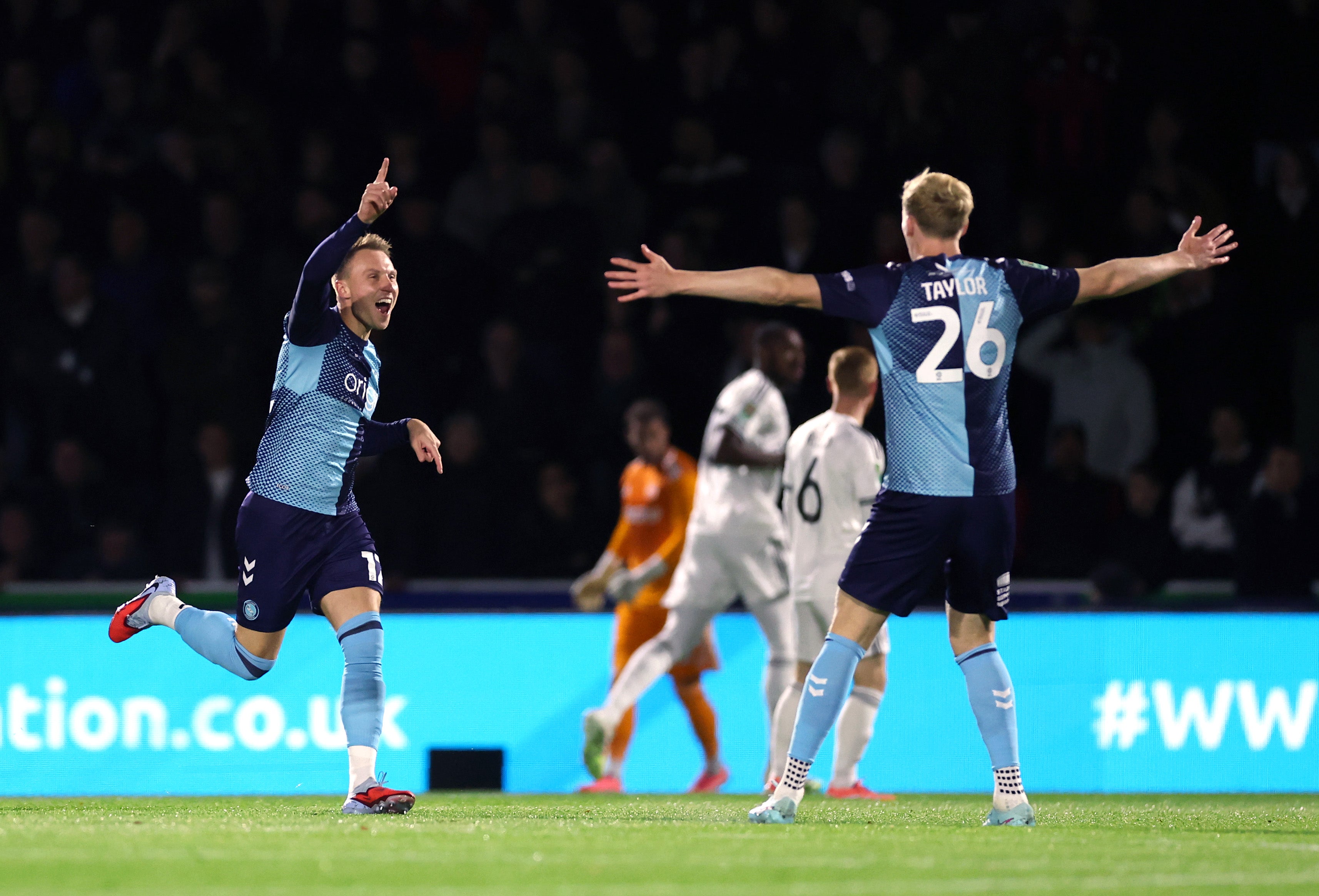 Wycombe took an early lead through former Fulham striker Cauley Woodrow
