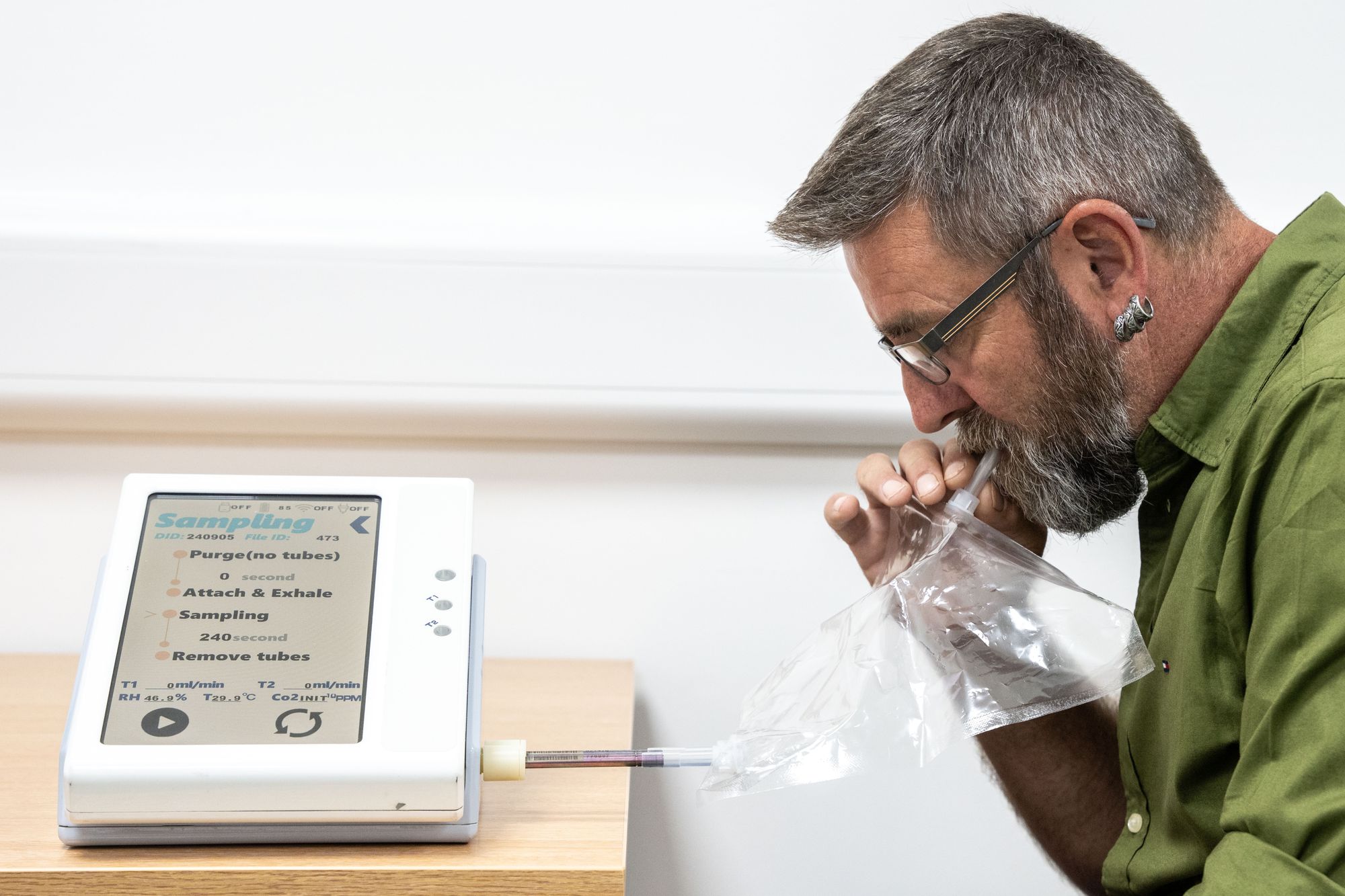The test is used to detect a combination of “volatile organic compounds” present in the breath