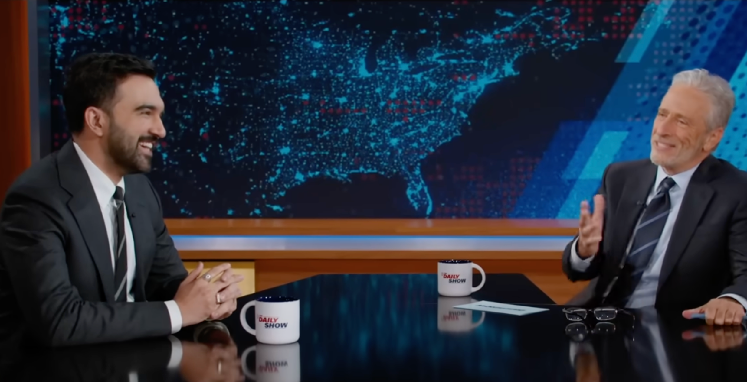 Zohran Mamdani appeared on Jon Stewart's The Daily Show in the final week of the NYC mayoral race