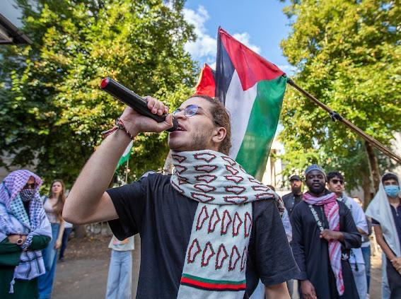 The student activist has been involved in a number of pro-Palestinian protests