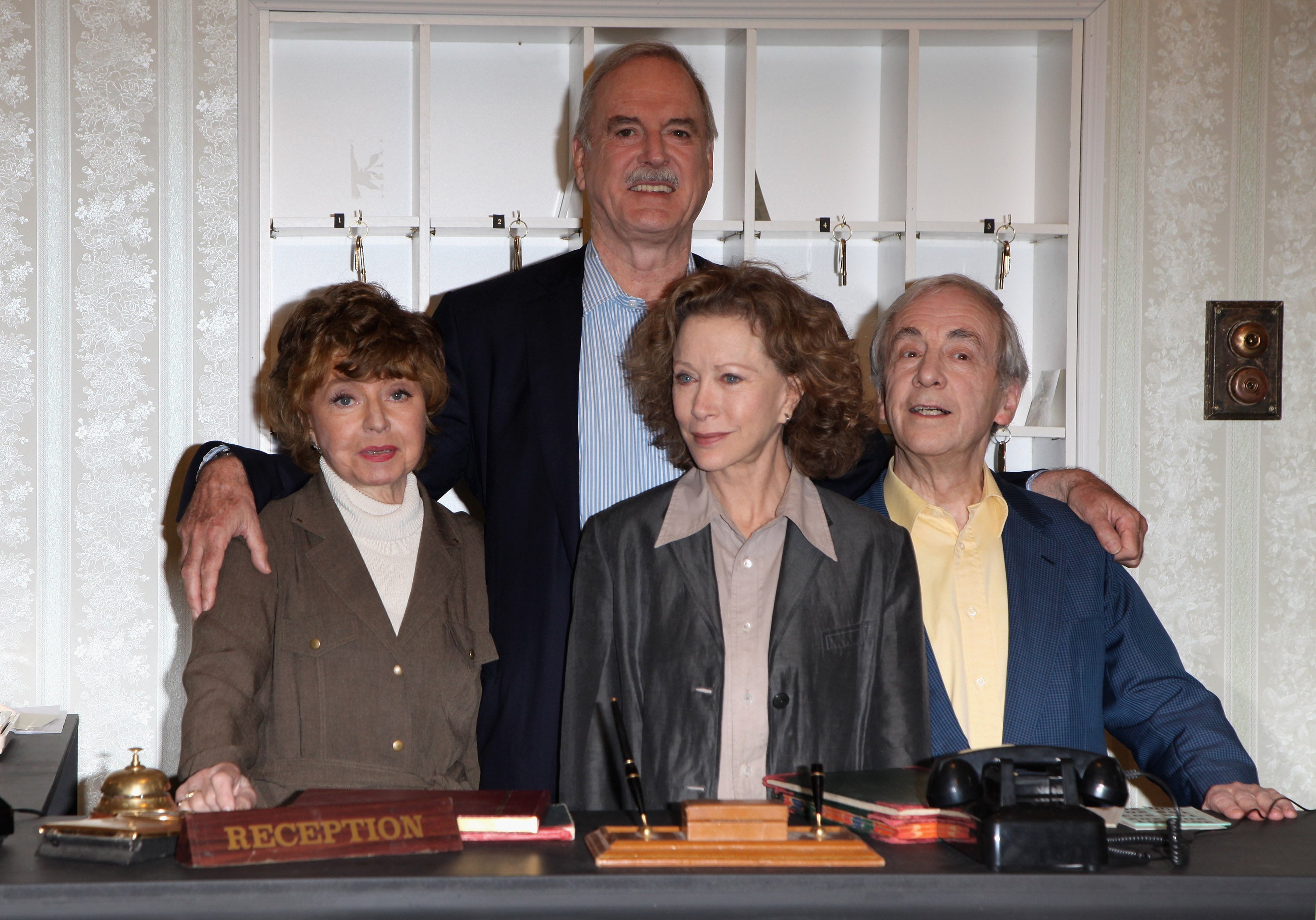 The original cast of ‘Fawlty Towers’, Prunella Scales, John Cleese, Connie Booth and Andrew Sachs, were reunited to celebrate the 30th anniversary at The Naval and Military Club in 2009