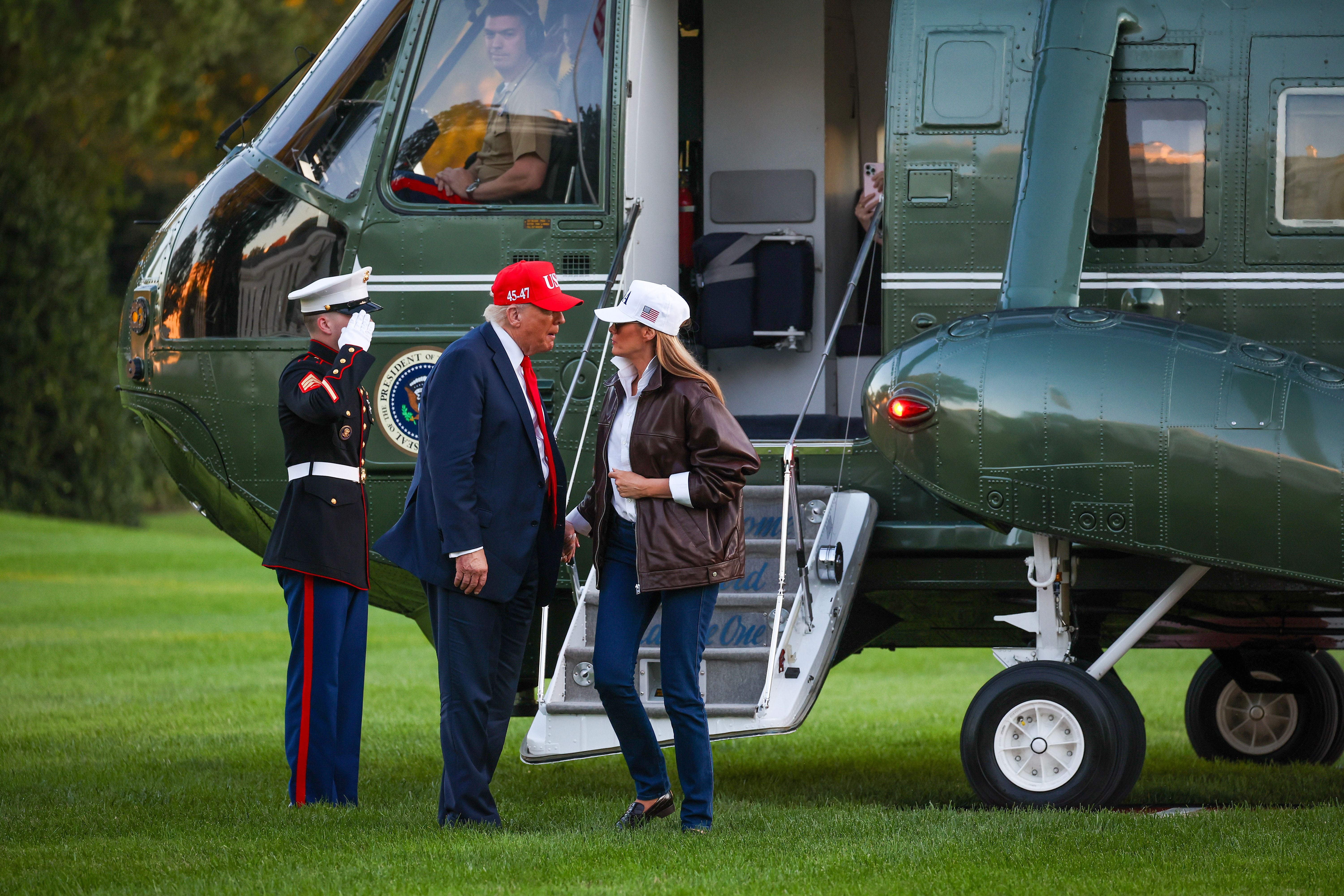 The event, attended by Trump and first lady Melania, was to celebrate the Navy’s 250th birthday