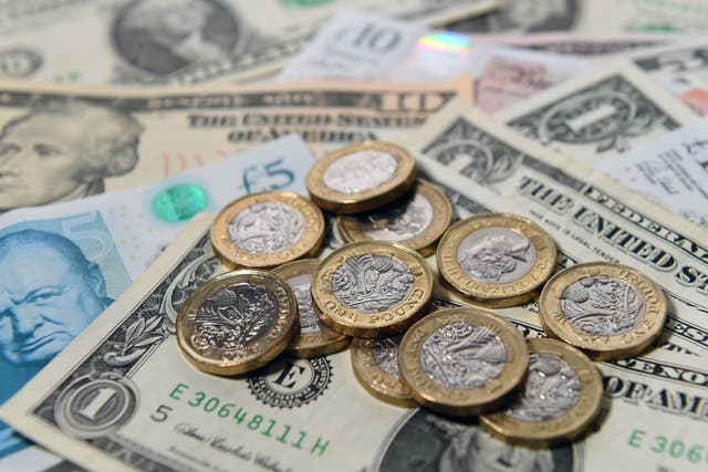 <p>Sterling tumbled to a two-and-a-half-year low against the euro and a three-month low versus the US dollar (PA)</p>