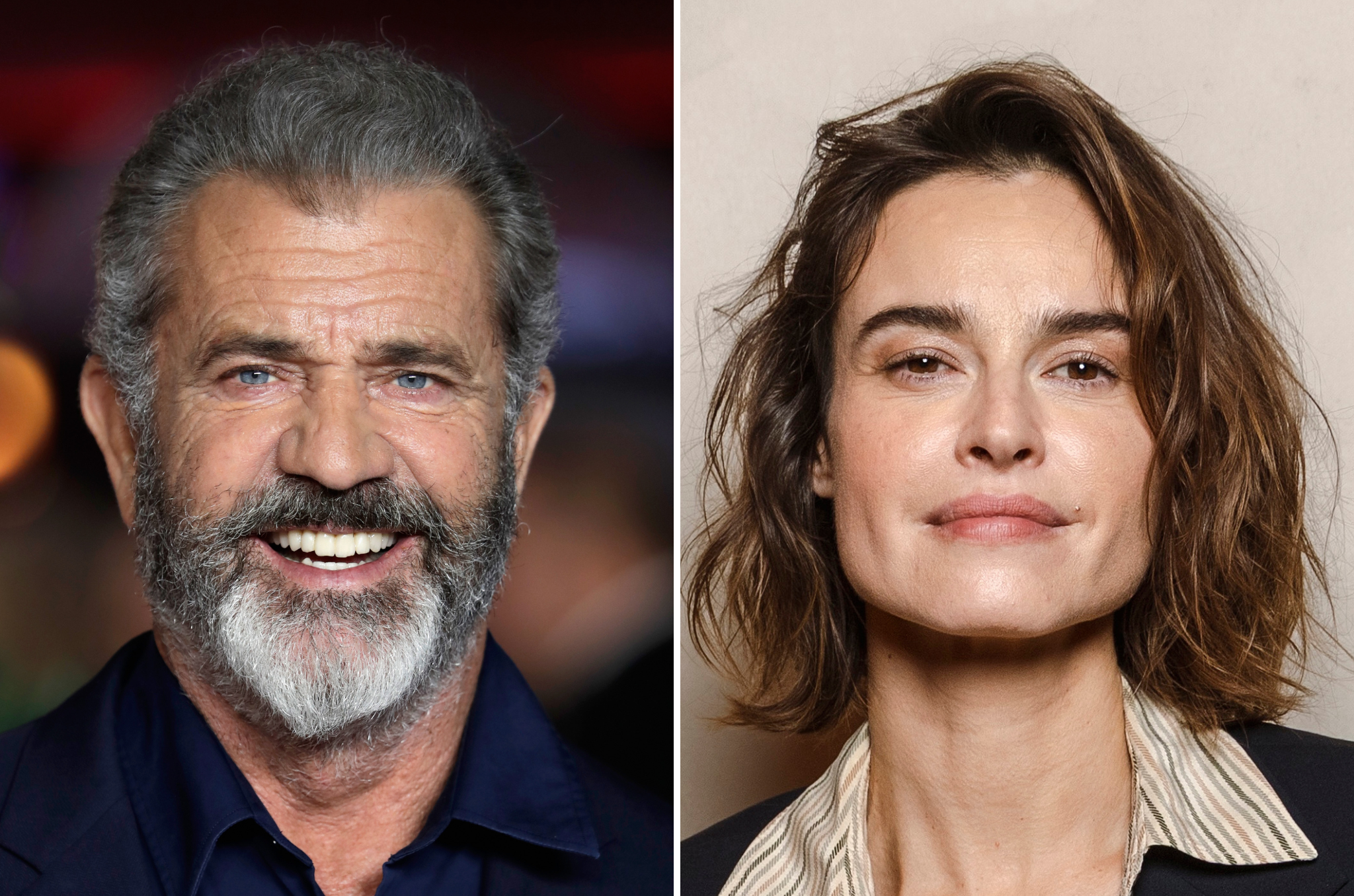 Mel Gibson's (left) new movie, 'The Resurrection of the Christ,’ will see Polish actor Kasia Smutniak (right) in the role of the Virgin Mary