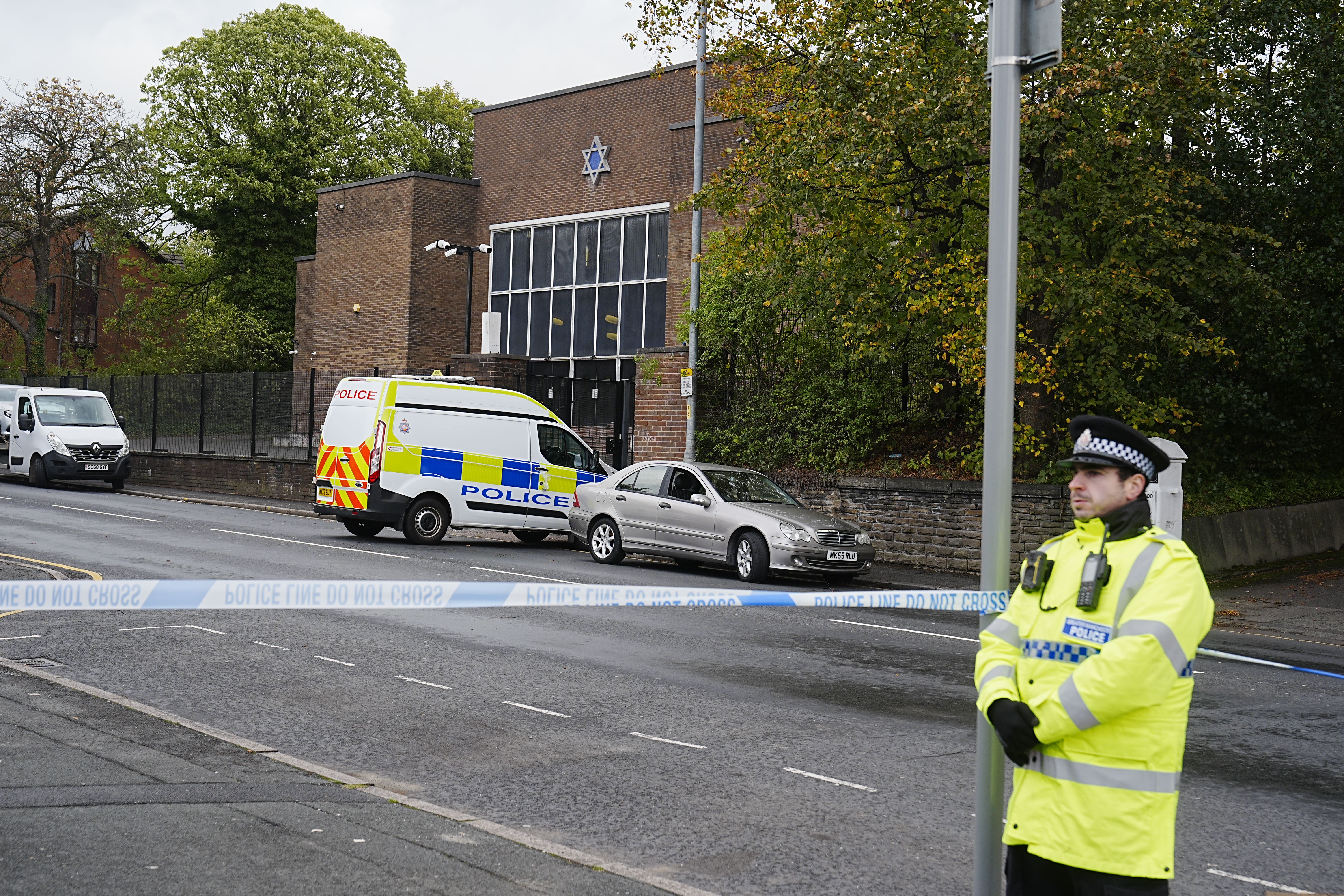 Heaton Park Hebrew Congregation Synagogue in Manchester, where the attack took place
