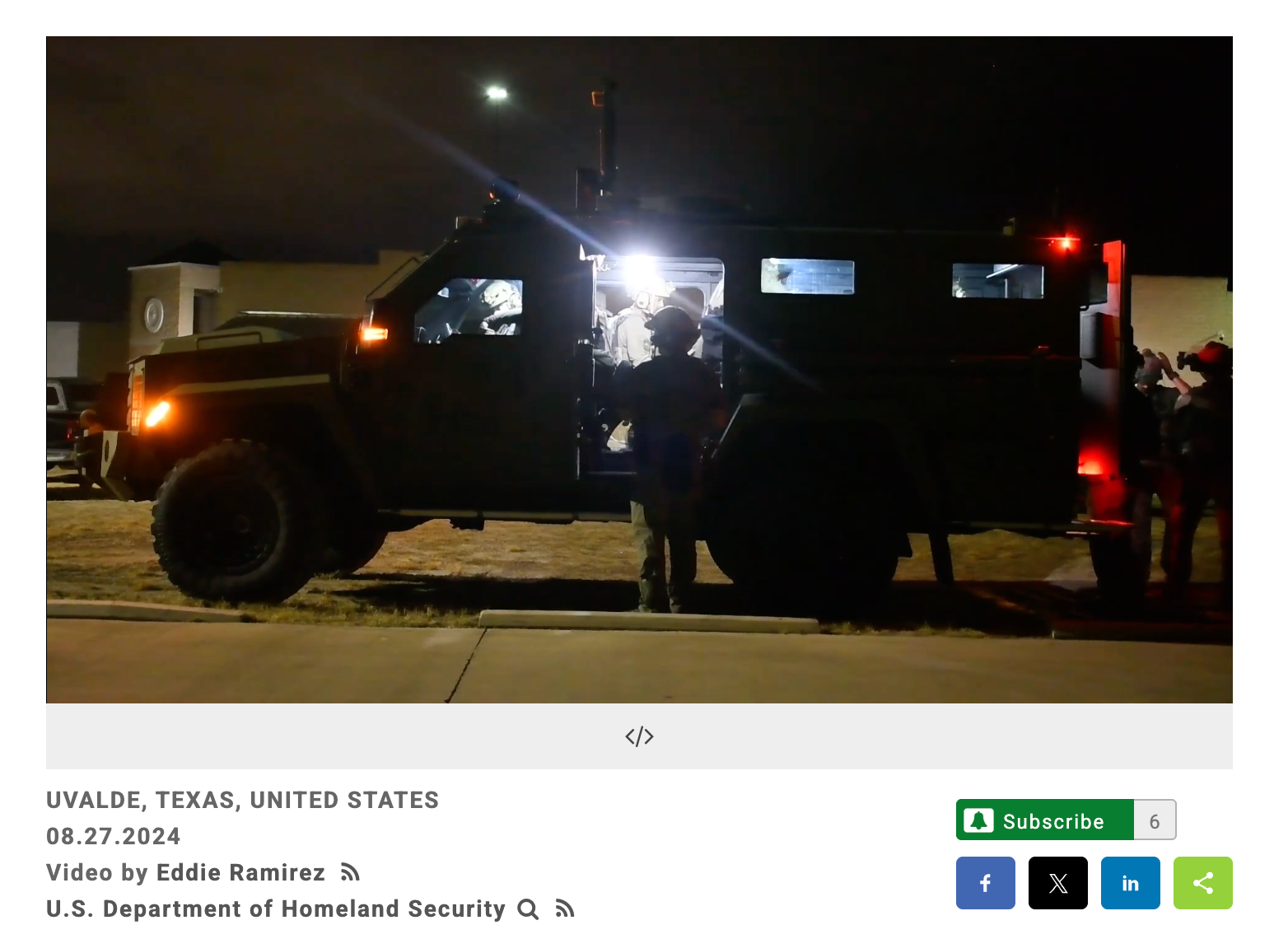 This clip was not from Chicago, but taken from an August 2024 operation in Texas during the Biden administration