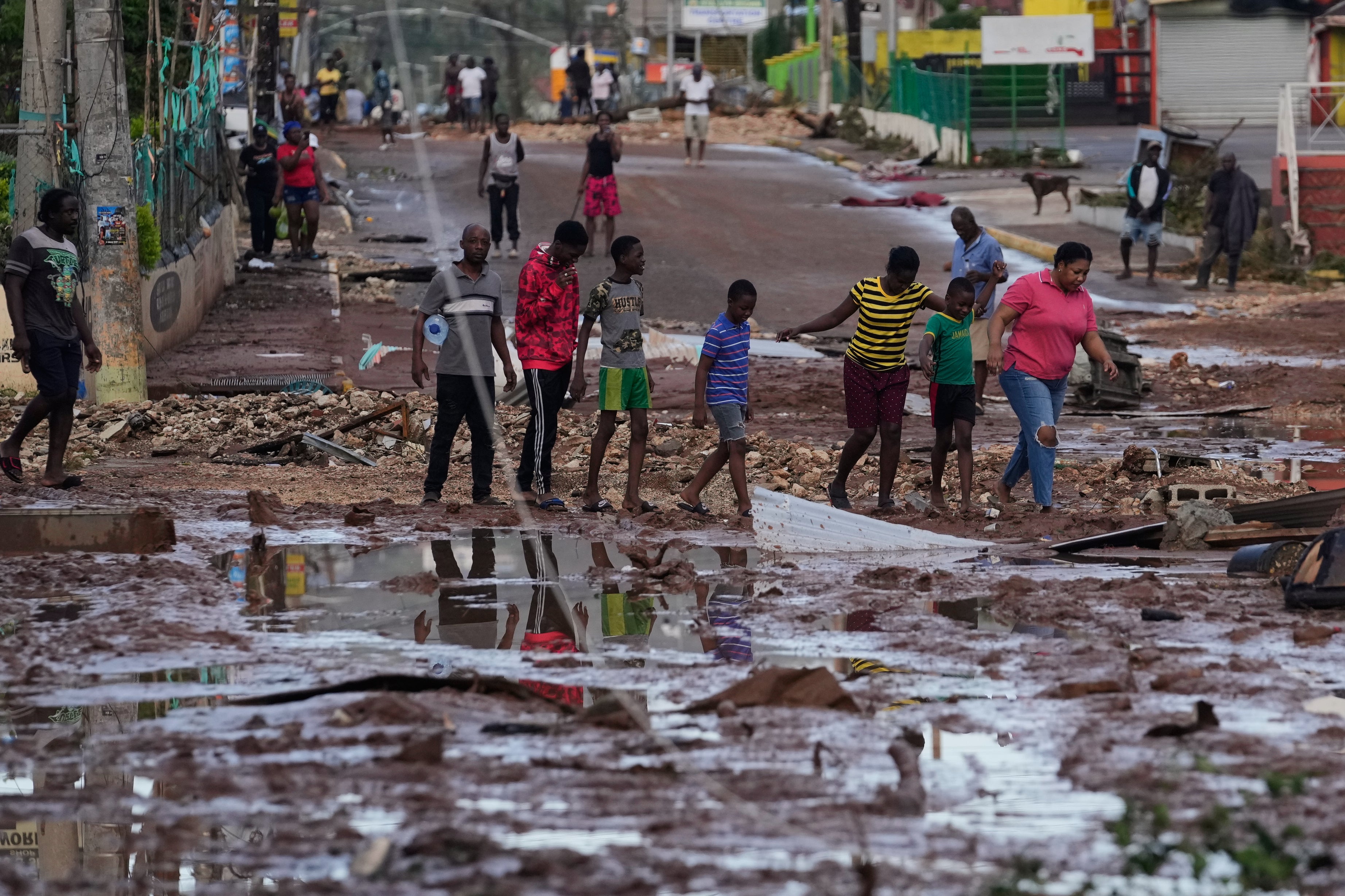 People in areas like Santa Cruz, in Jamaica’s St Elizabeth parish, have been left picking up the pieces