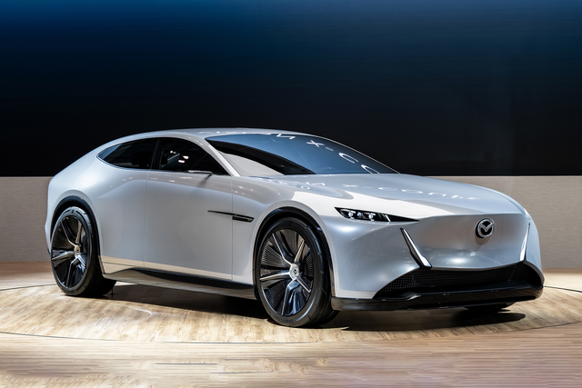 <p>The Mazda Vision X-Coupe uses carbon capture technology to reduce the amount of CO2 in the atmosphere</p>