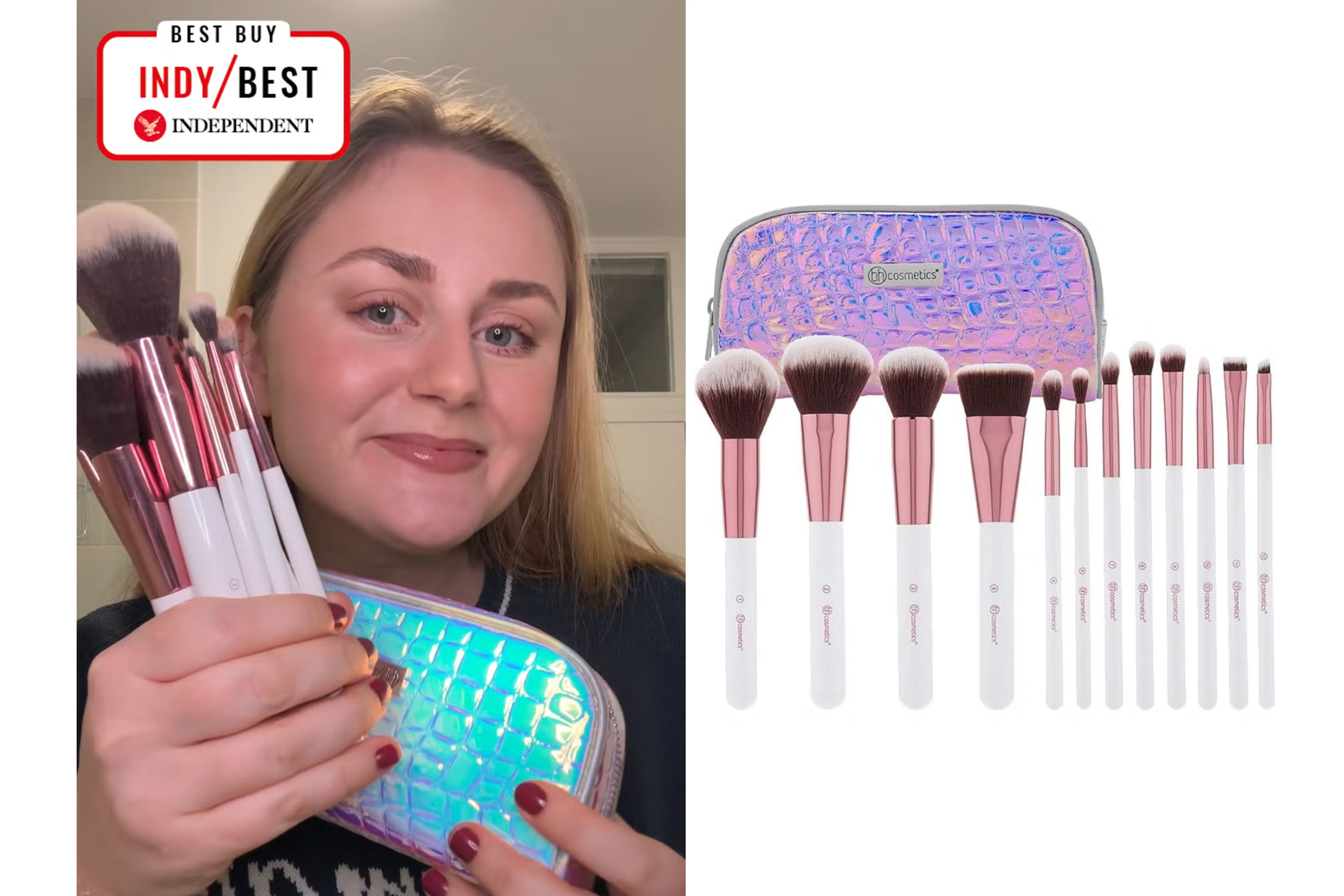 best-make-up-brush-sets-Revolution-beauty-BH-Crystal-Quartz-12-Piece-Brush-Set-indybest