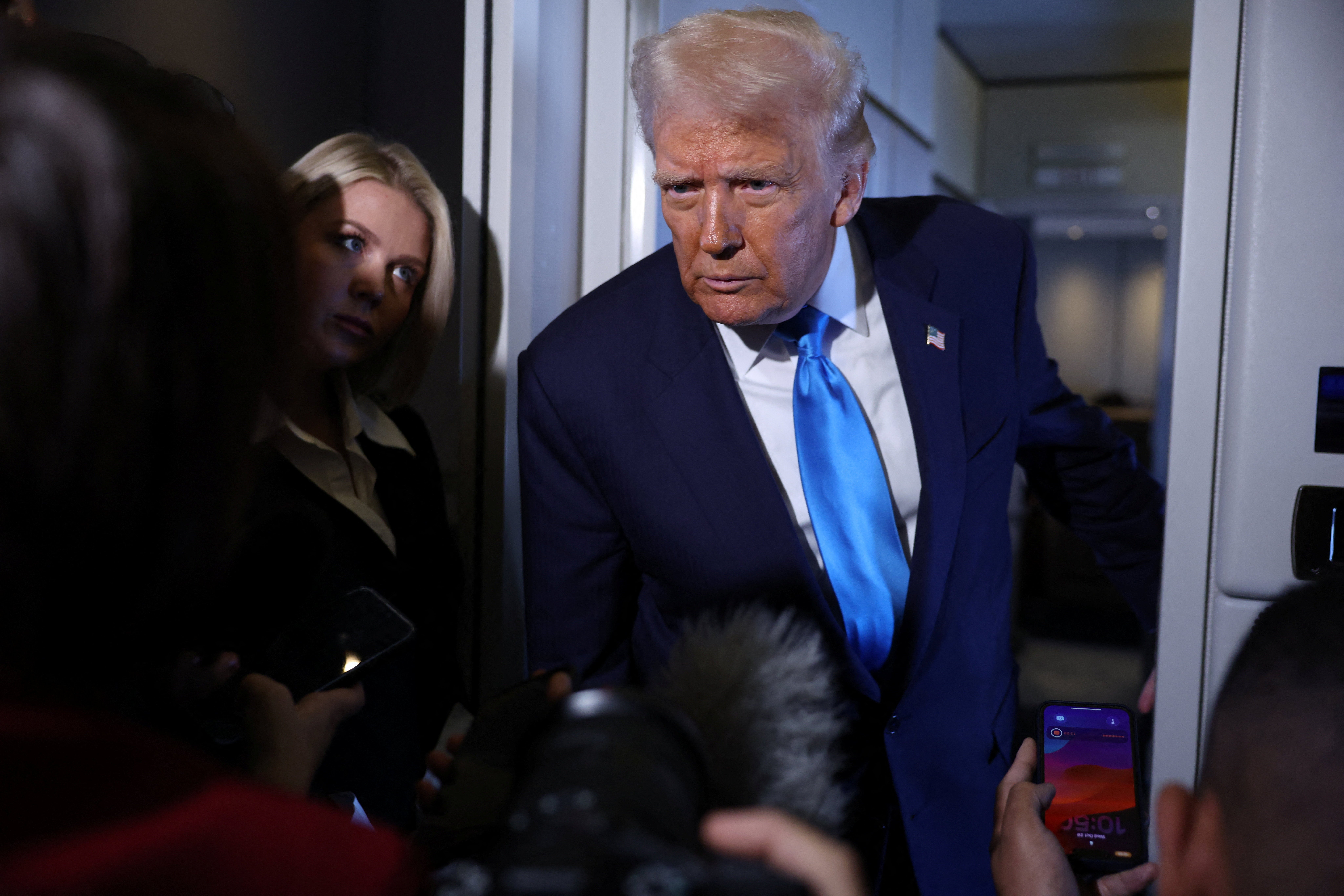 President Donald Trump told reporters on Air Force One he expects a ‘big step with fentanyl’ during his meeting with Chinese President Xi Jinping